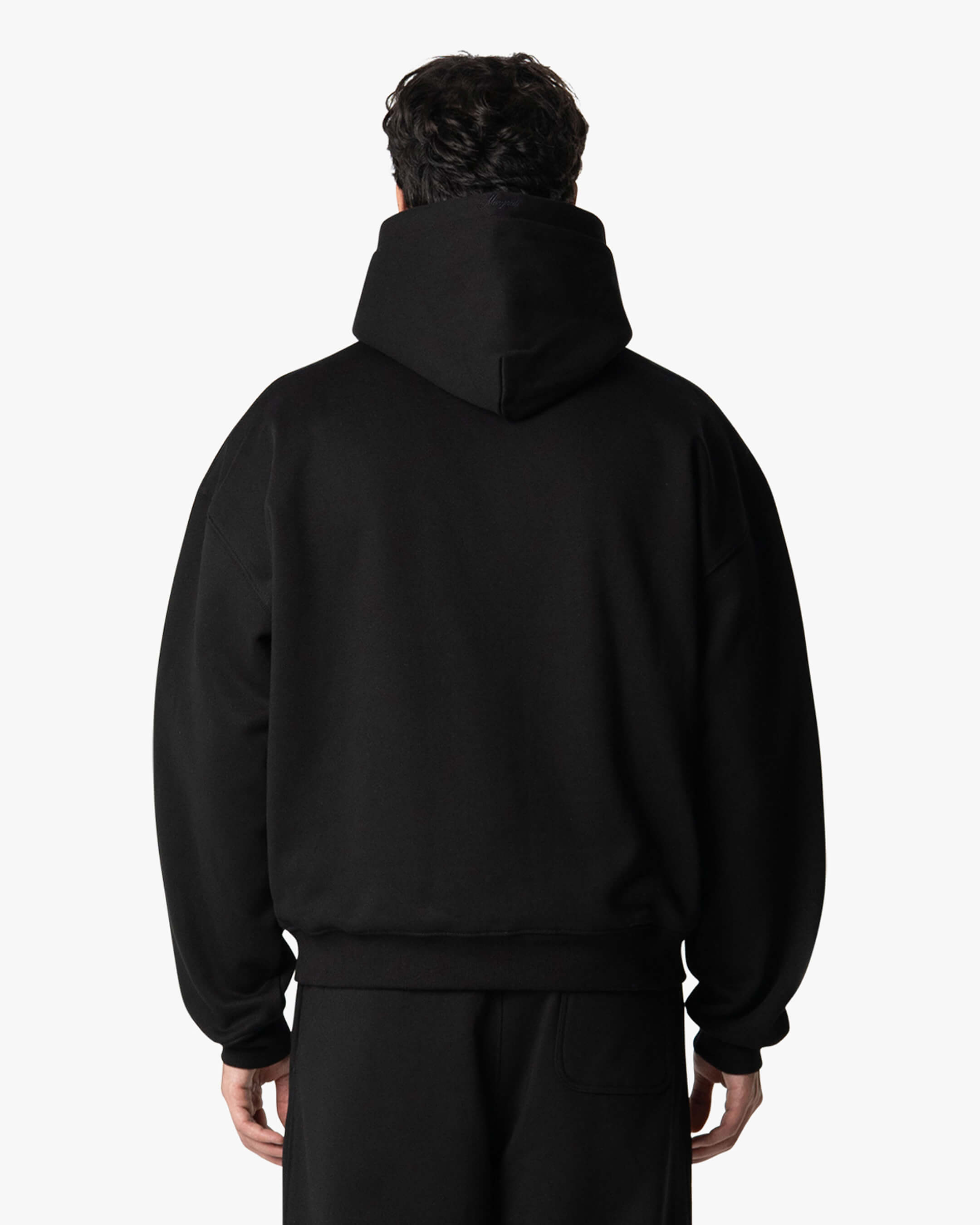Signature Übergroßer Baumwolle Zip-Hoodie