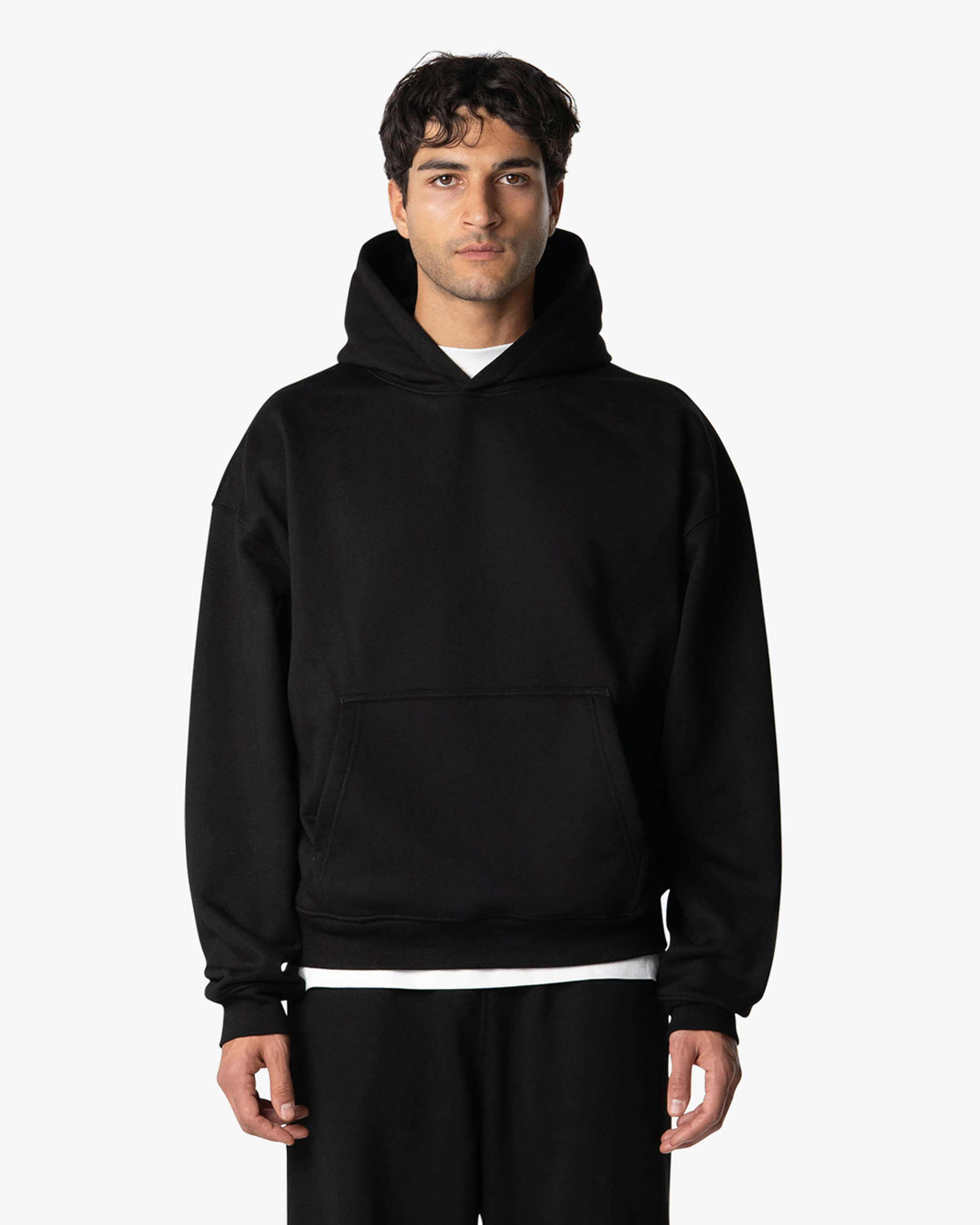 Signature Übergroßer Baumwolle Hoodie