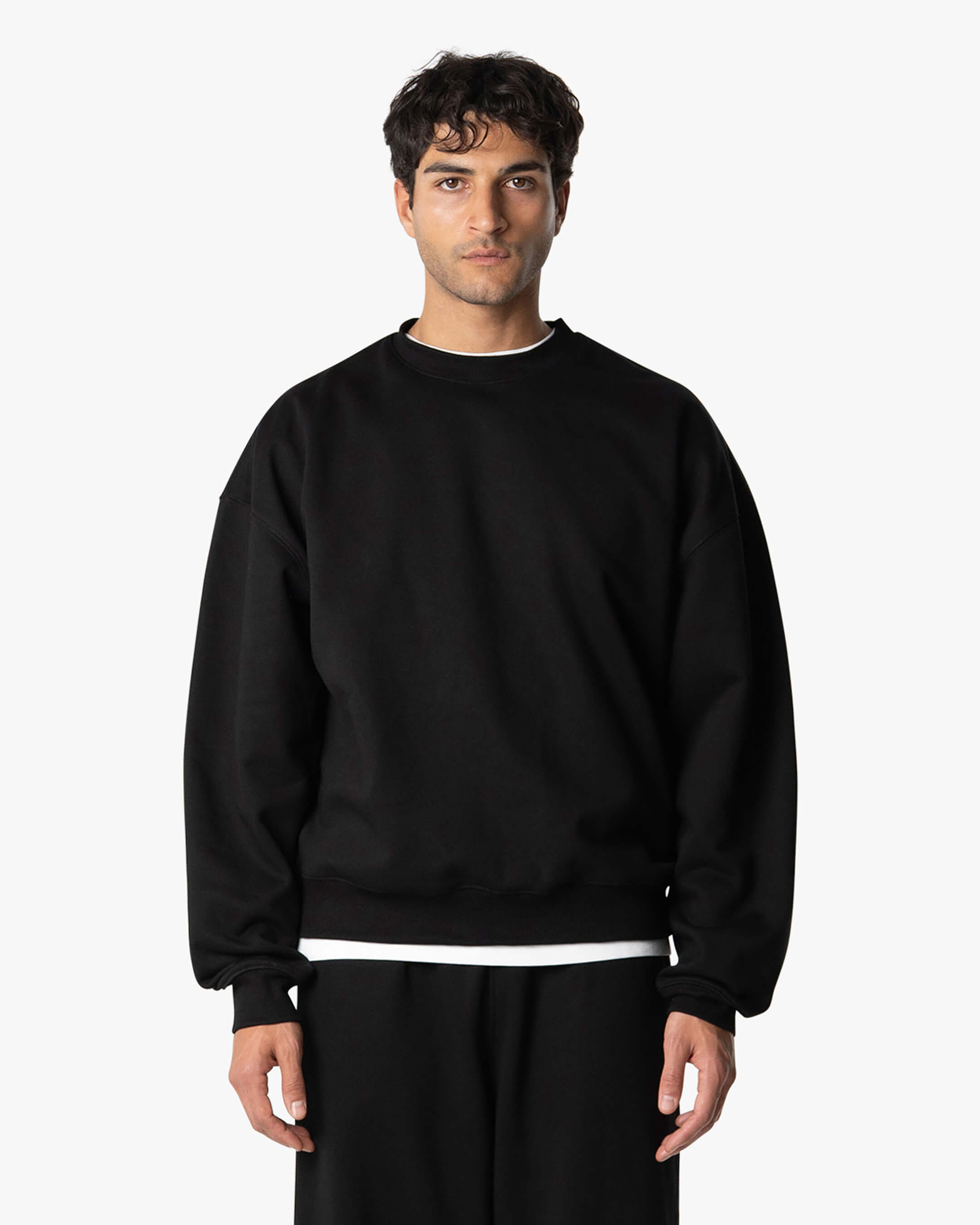 Signature Übergroßer Baumwollpullover