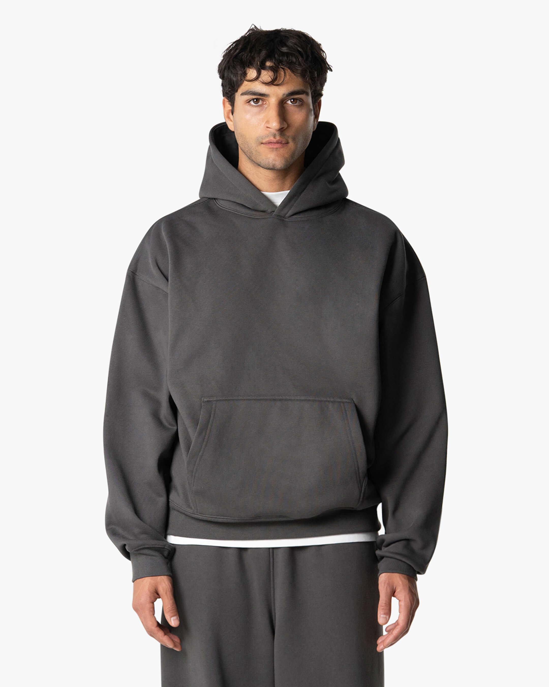 Signature Übergroßer Baumwolle Hoodie