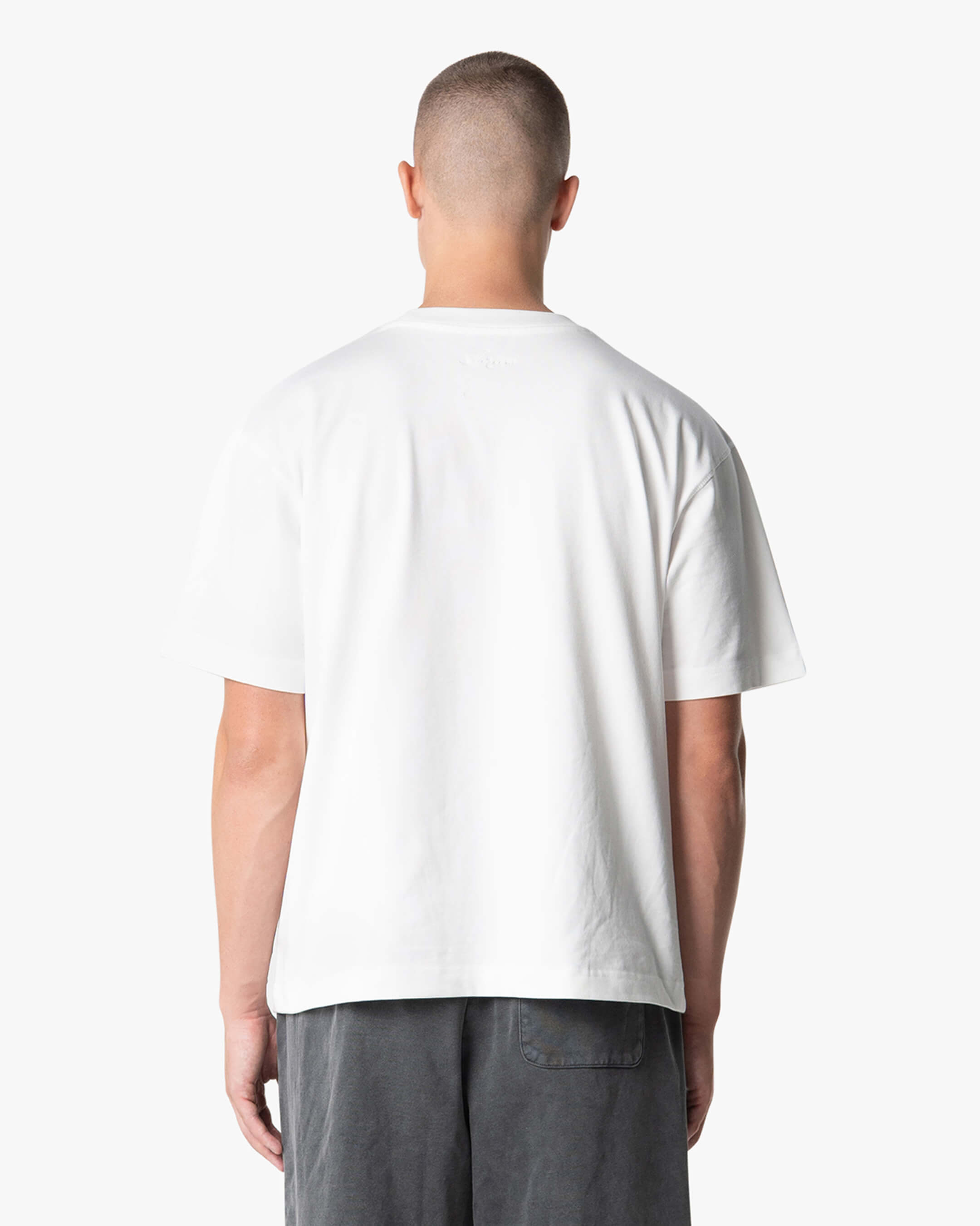 Übergrößtes Blank T-Shirt - Weiß
