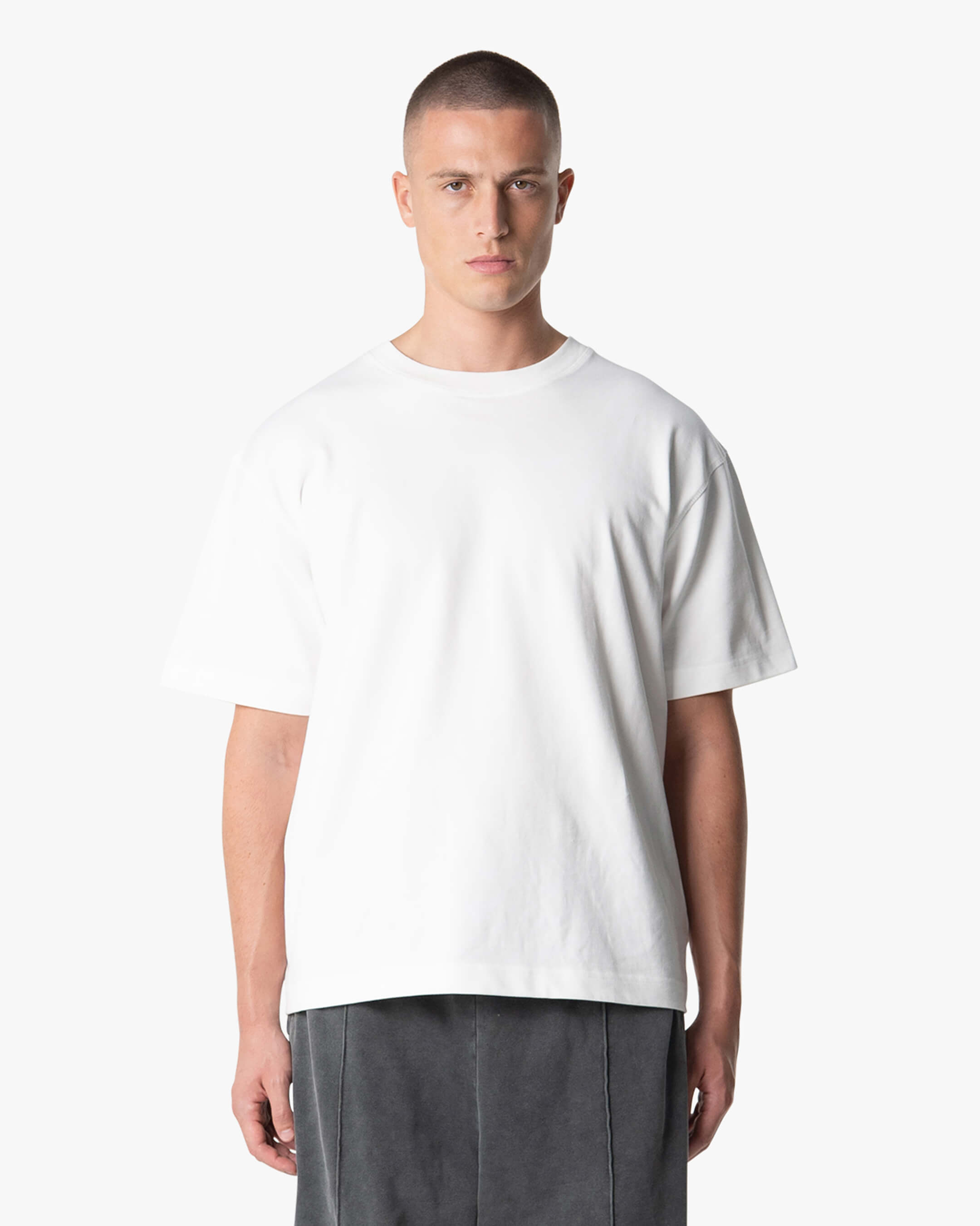 Übergrößtes Blank T-Shirt - Weiß