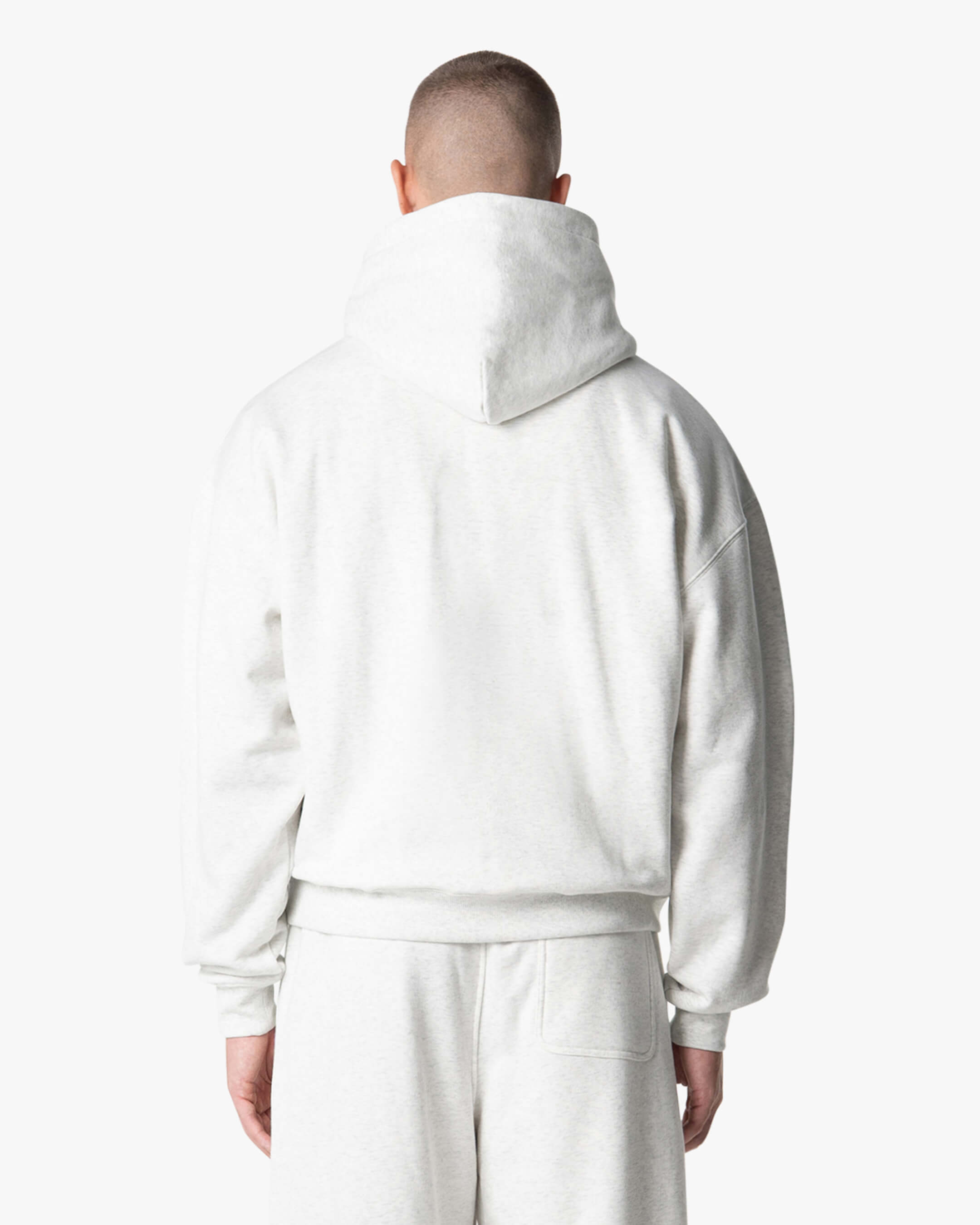Signature Übergroßer Baumwolle Zip-Hoodie