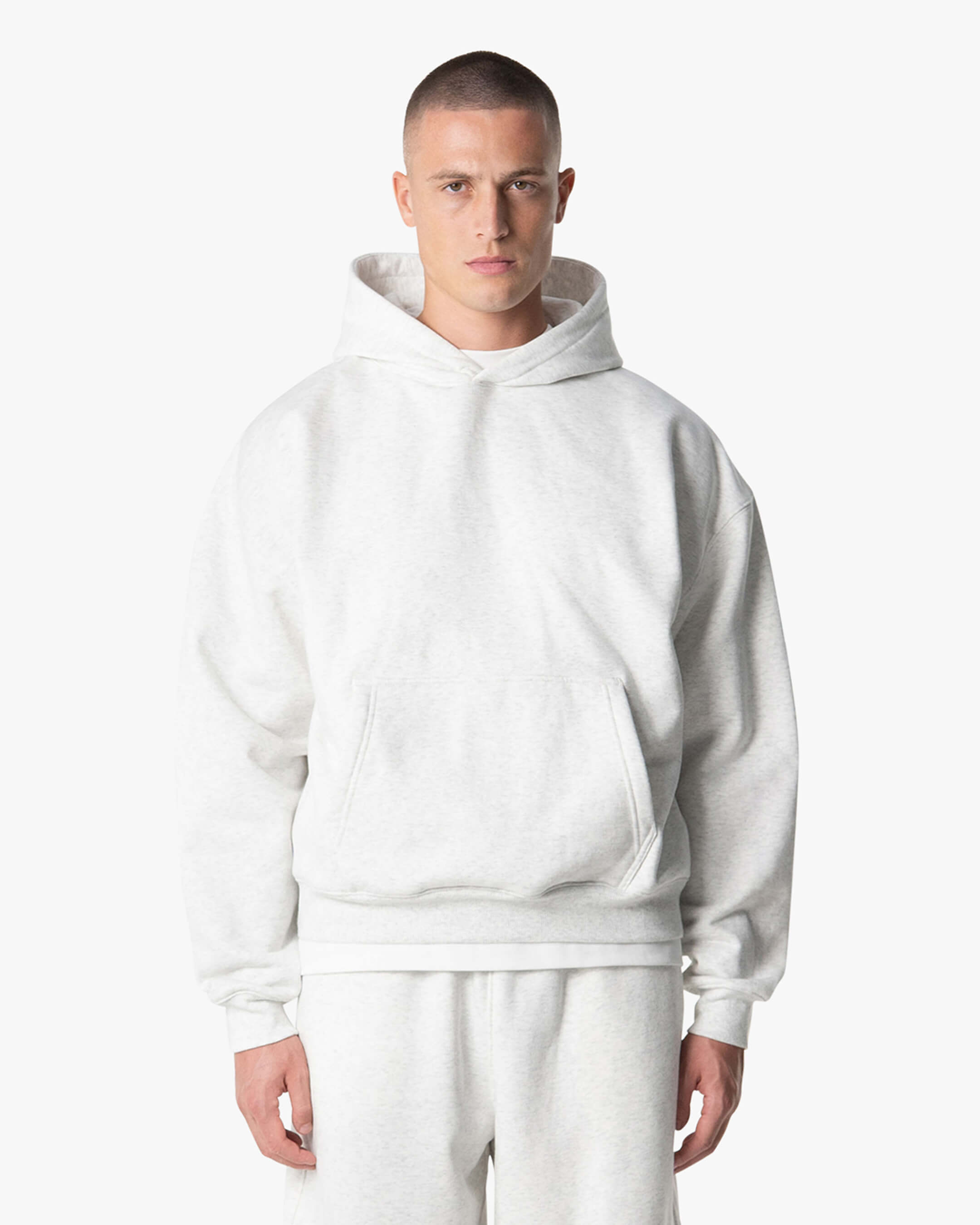 Signature Übergroßer Baumwolle Hoodie