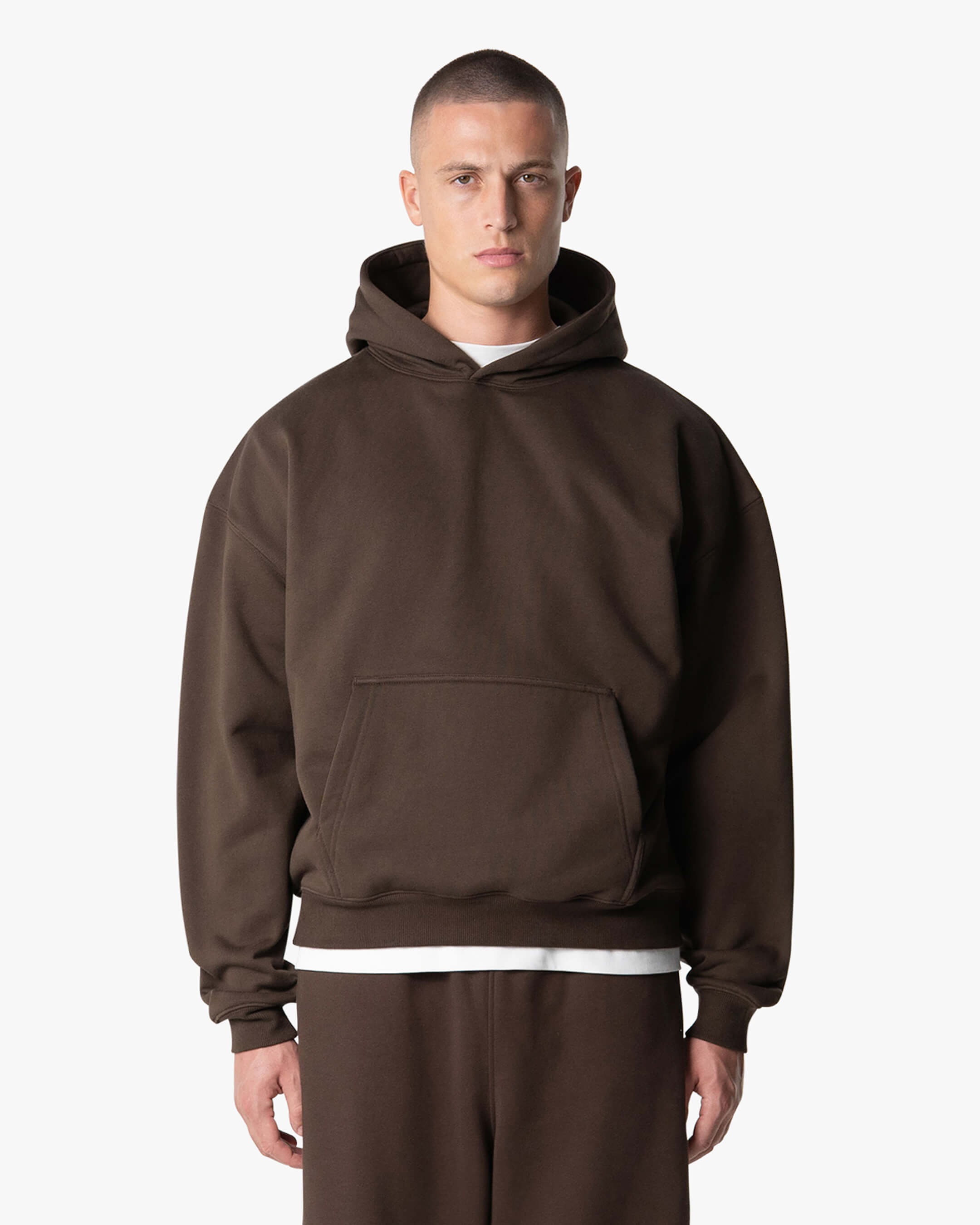 Signature Übergroßer Baumwolle Hoodie