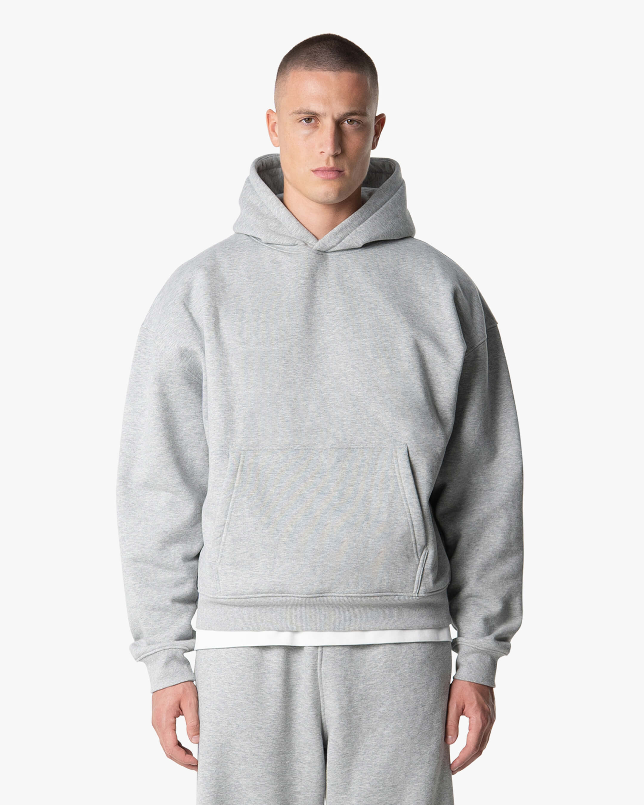Signature Übergroßer Baumwolle Hoodie