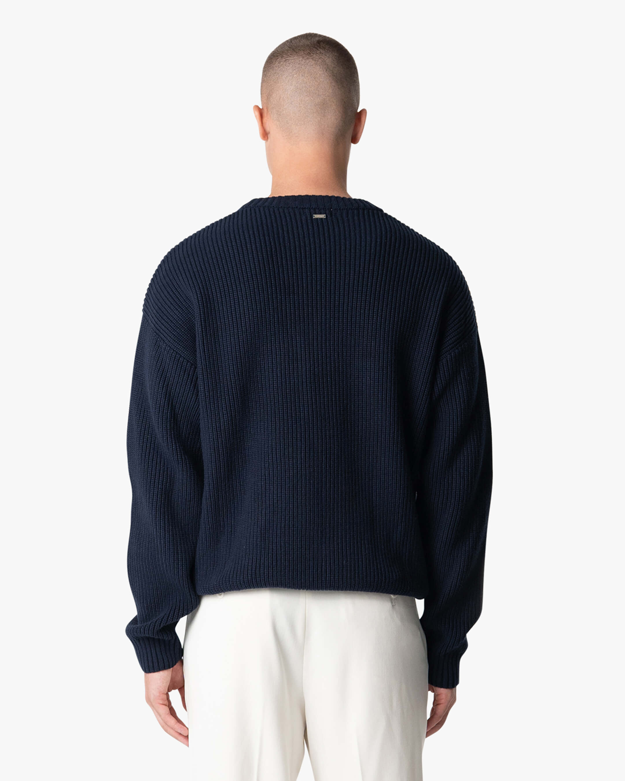 Naval Strickpullover aus Baumwolle