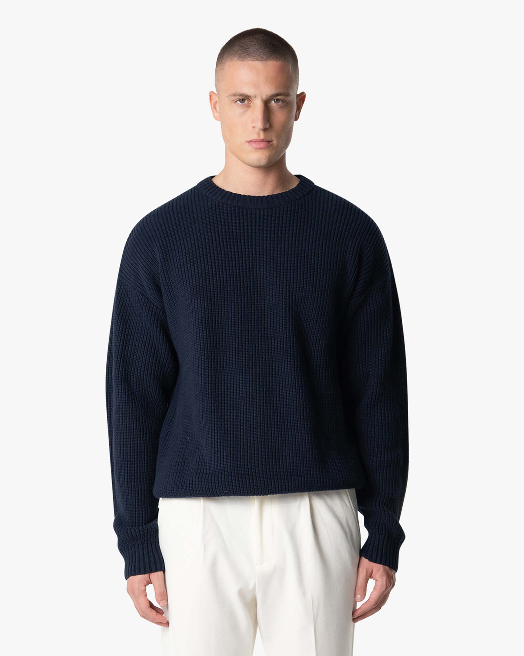 Naval Strickpullover aus Baumwolle
