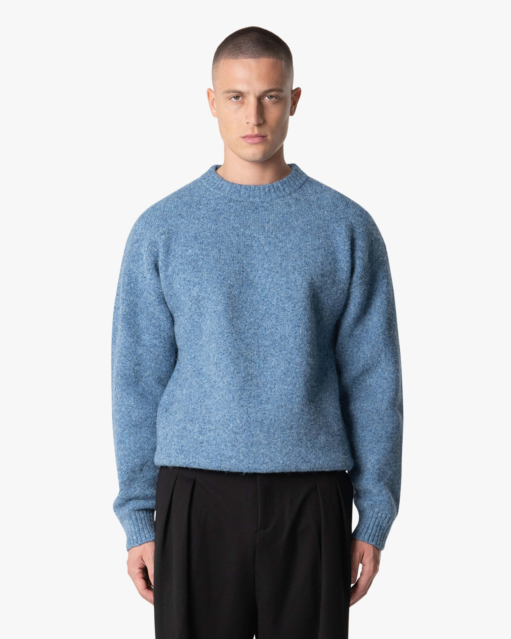 Brixton Pullover aus Wollmischung mit gebürsteter Oberfläche