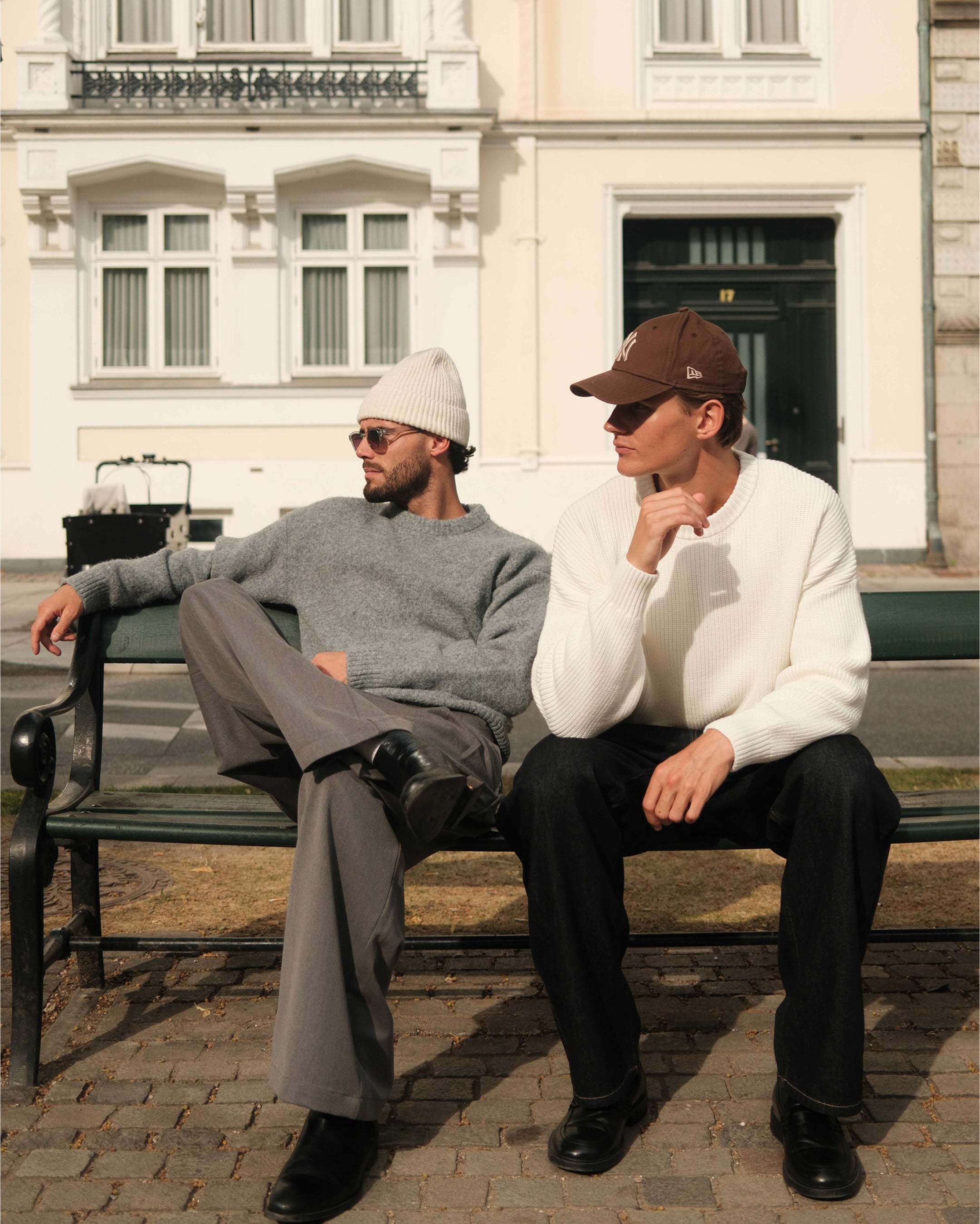 Brixton Pullover aus Wollmischung mit gebürsteter Oberfläche