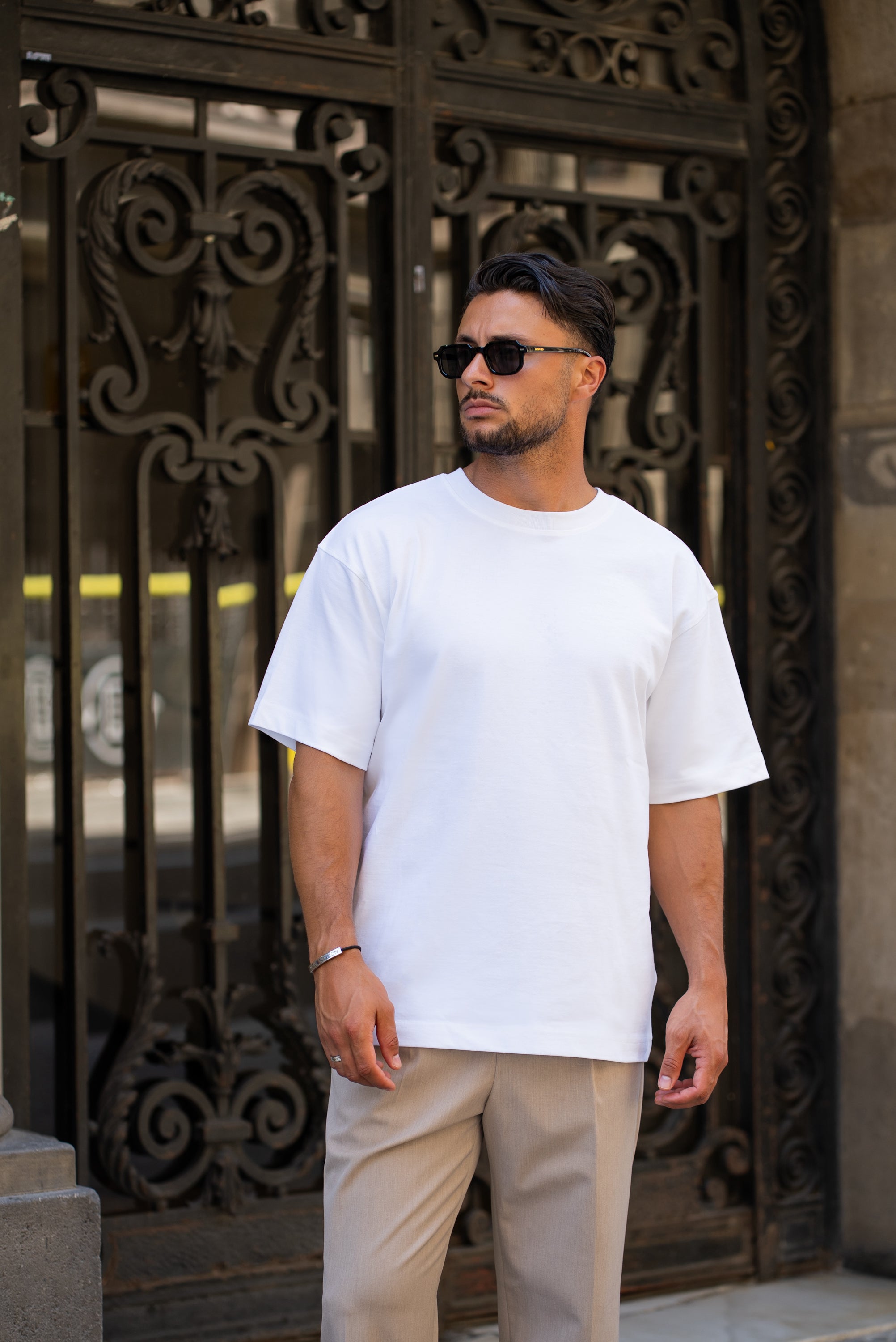 Übergrößtes Blank T-Shirt - Weiß