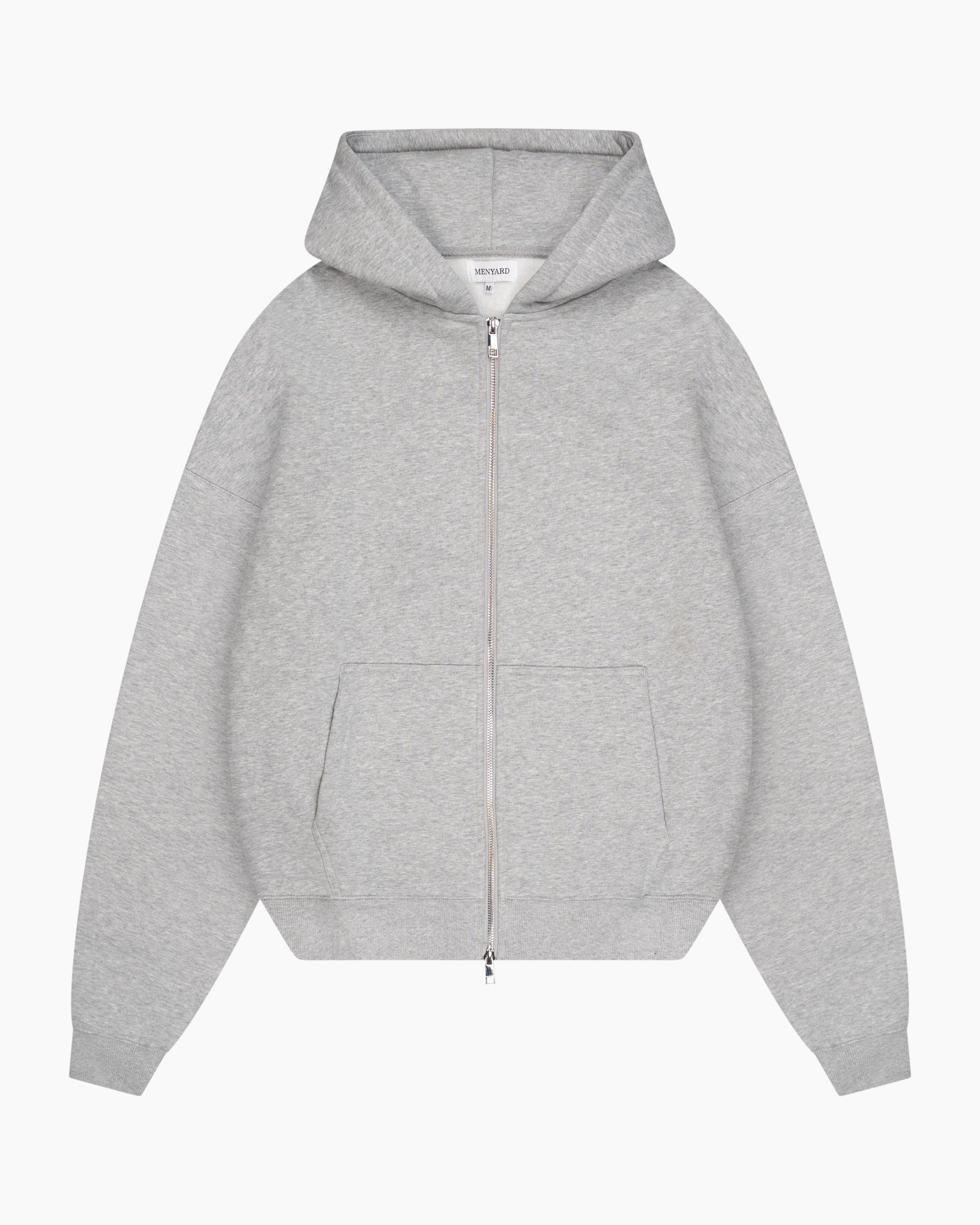 Signature Übergroßer Baumwolle Zip-Hoodie