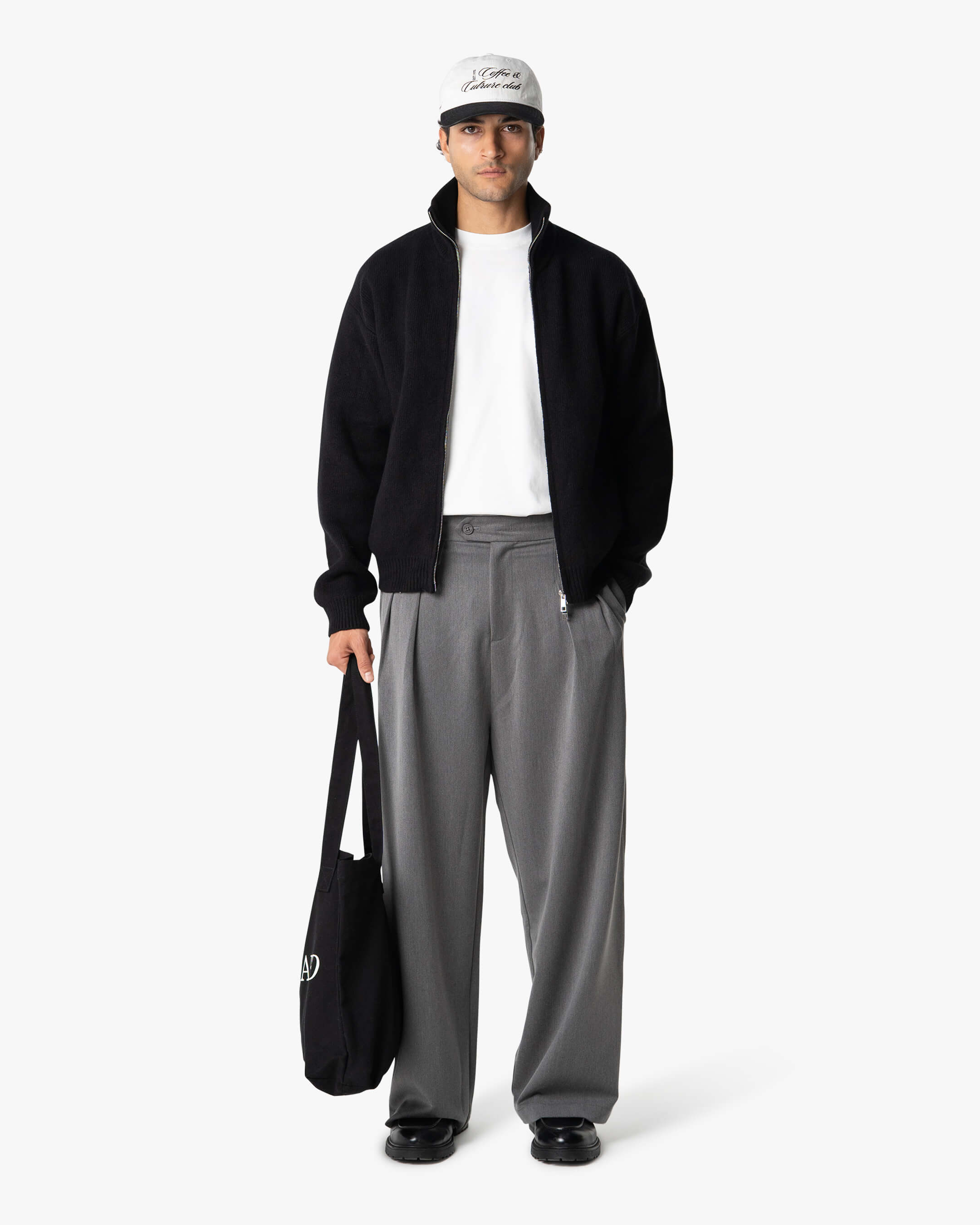 Ventura Baumwoll-Strickjacke mit Reißverschluss