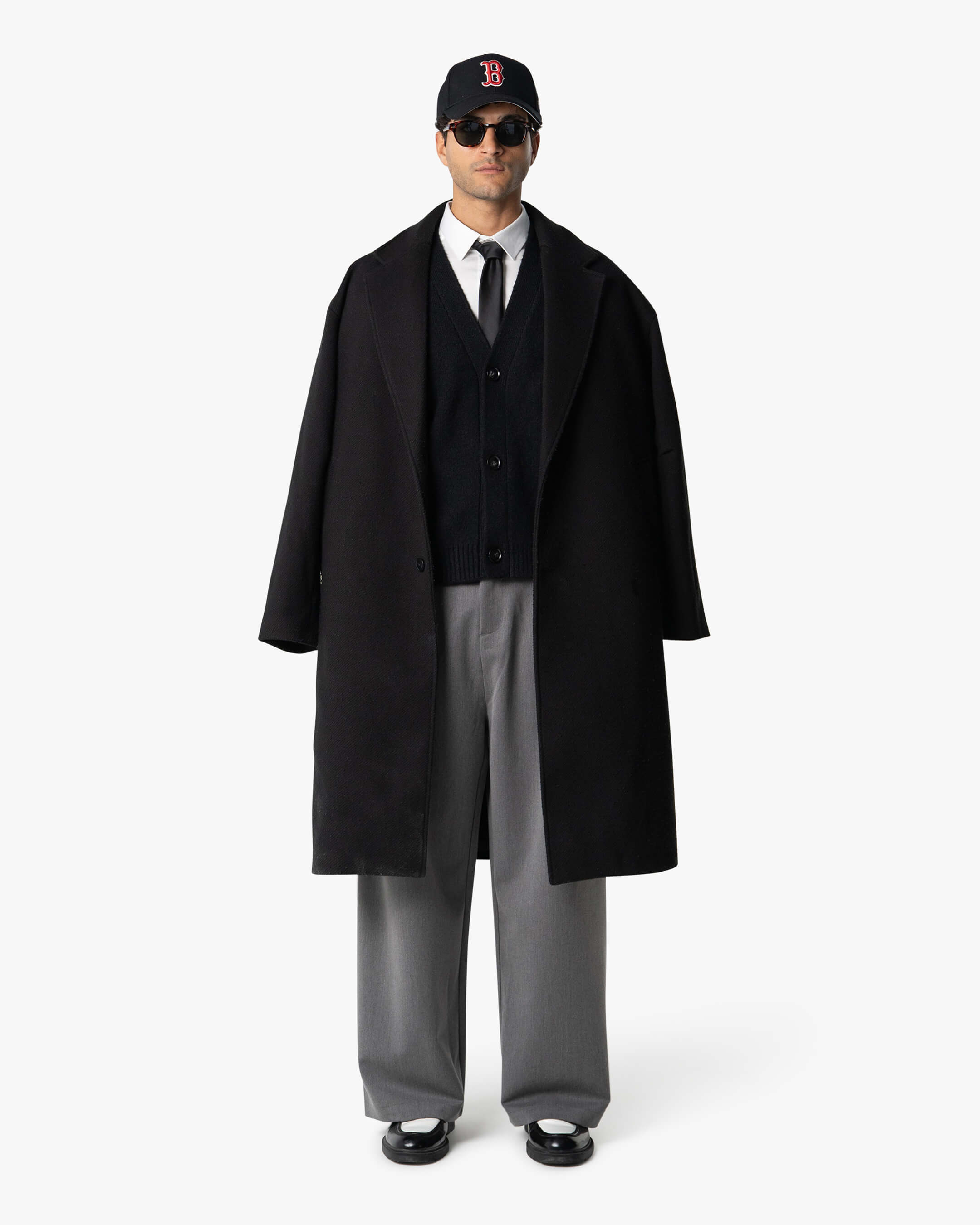 Marea V-Ausschnitt Strickjacke aus gebürstetem Material