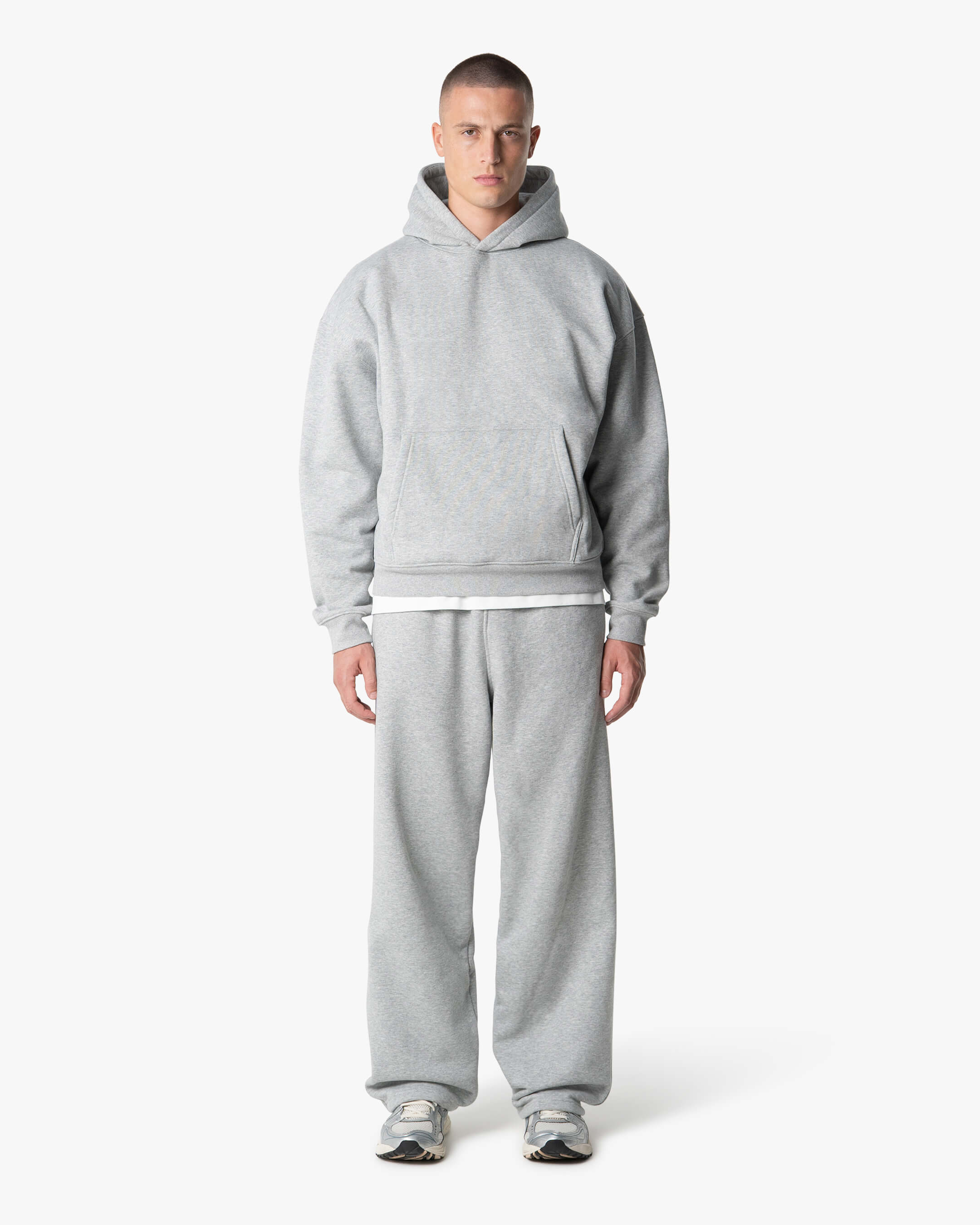 Signature Übergroßer Baumwolle Hoodie