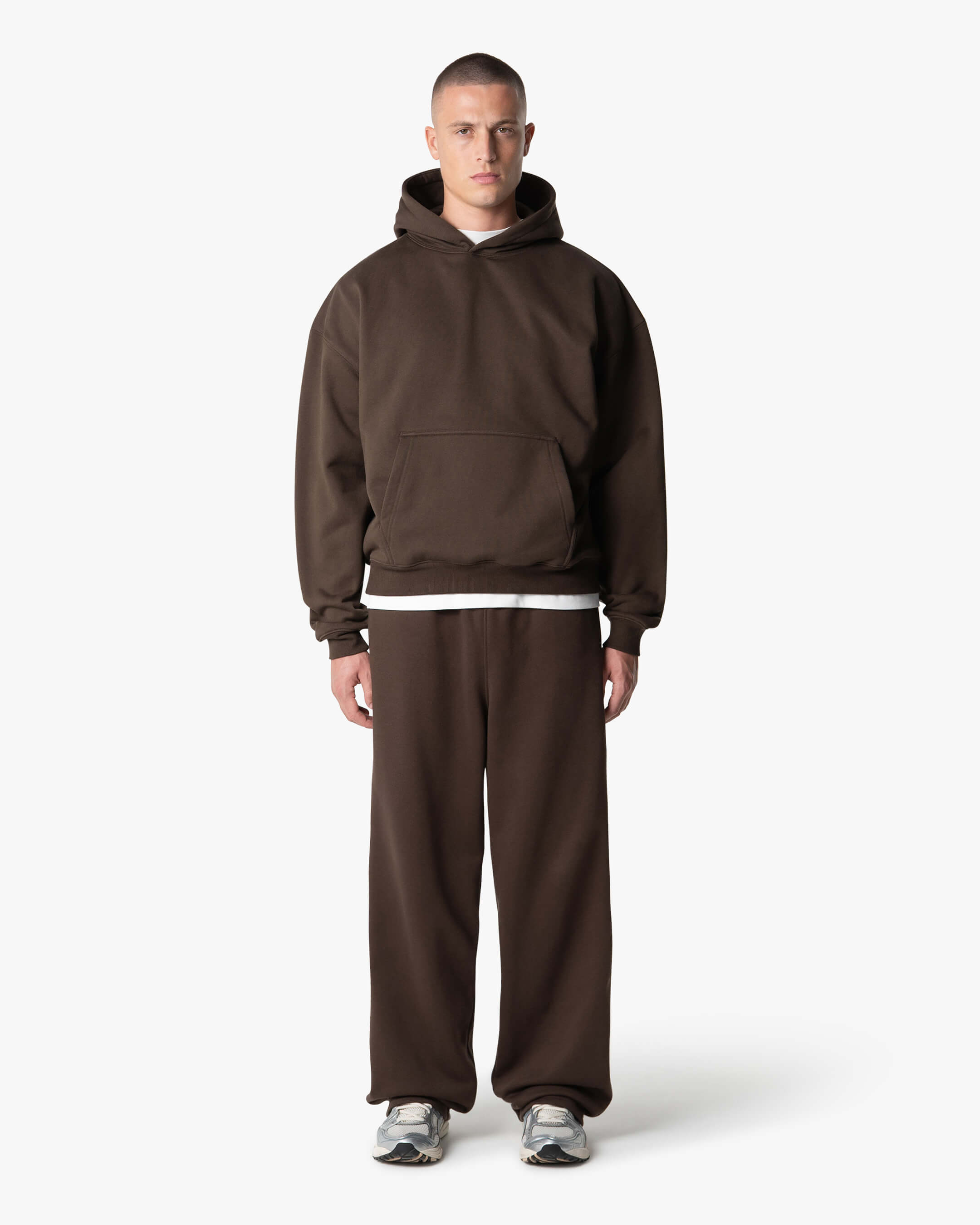 Signature Übergroßer Baumwolle Hoodie