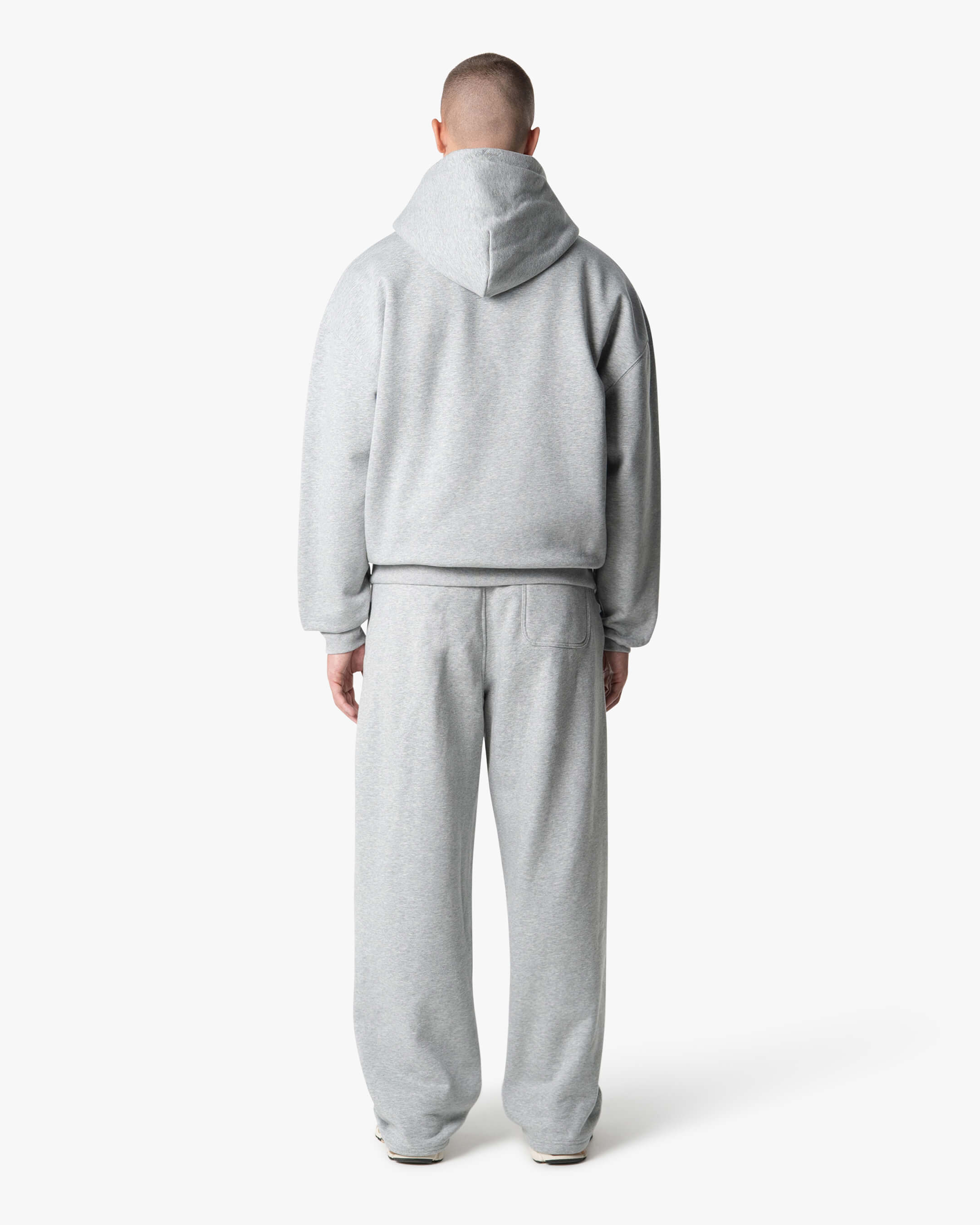 Signature Übergroßer Baumwolle Zip-Hoodie