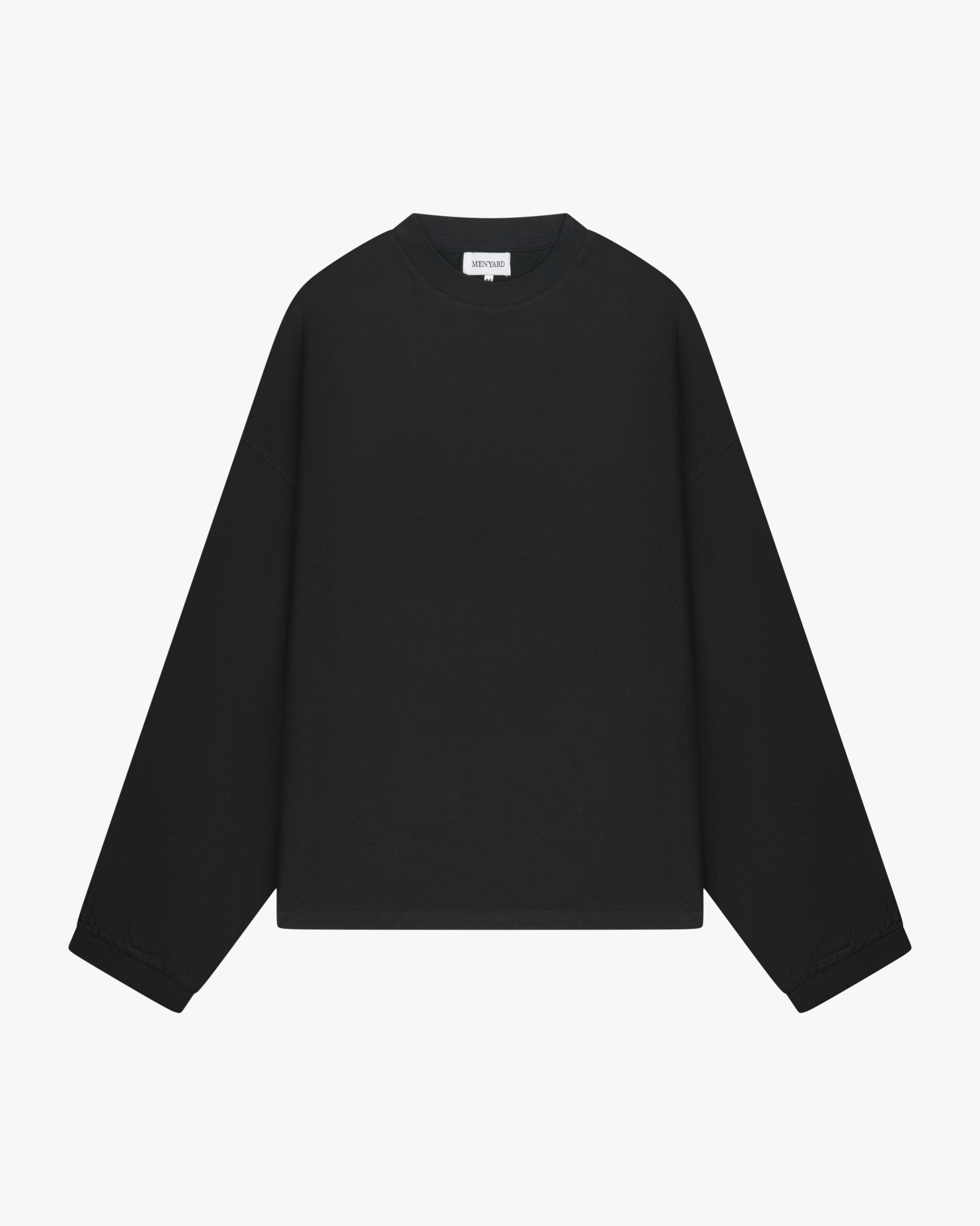 Signature Übergroßer Baumwolle Langarmshirt