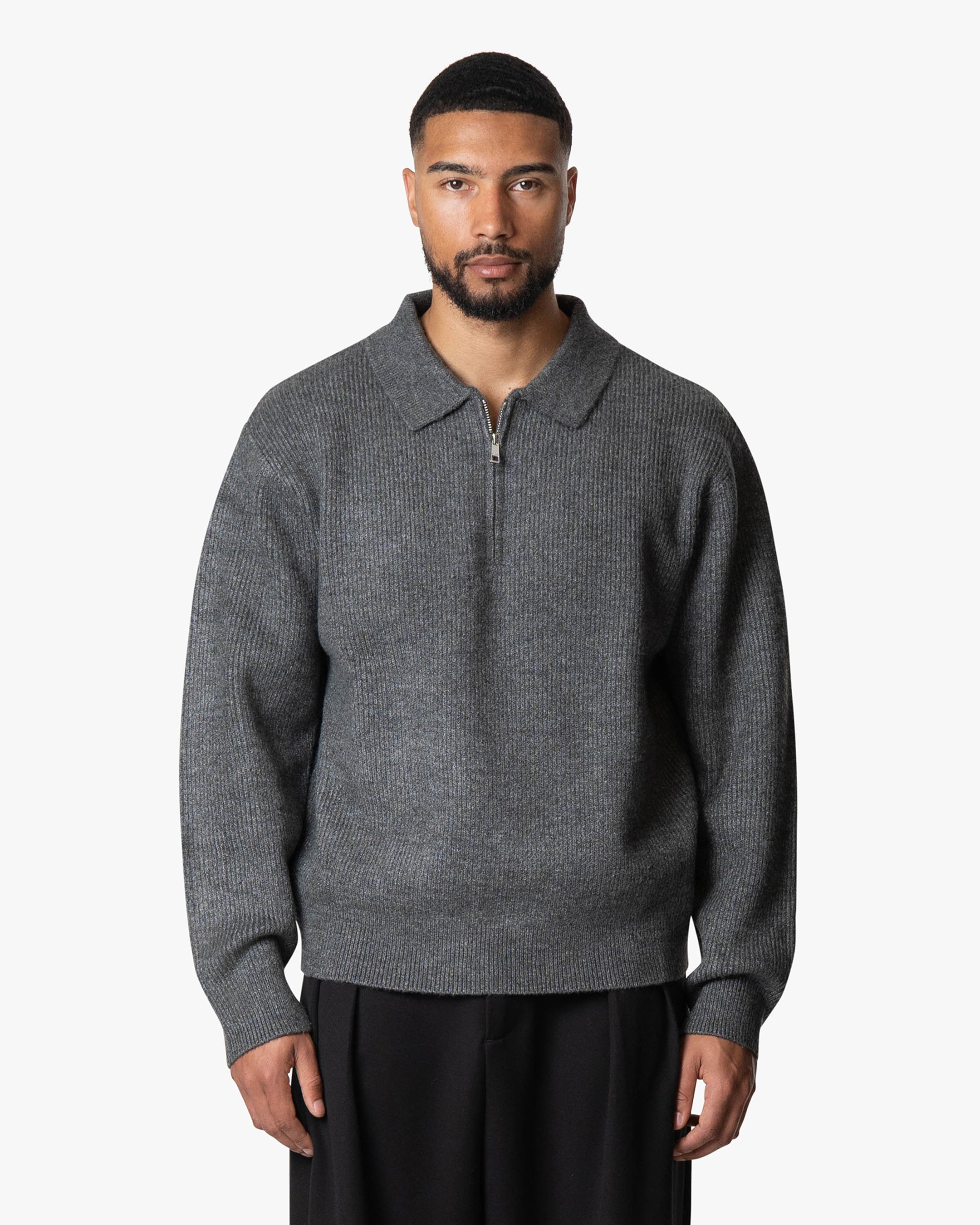 Levante Strickpullover mit halbem Reißverschluss 
