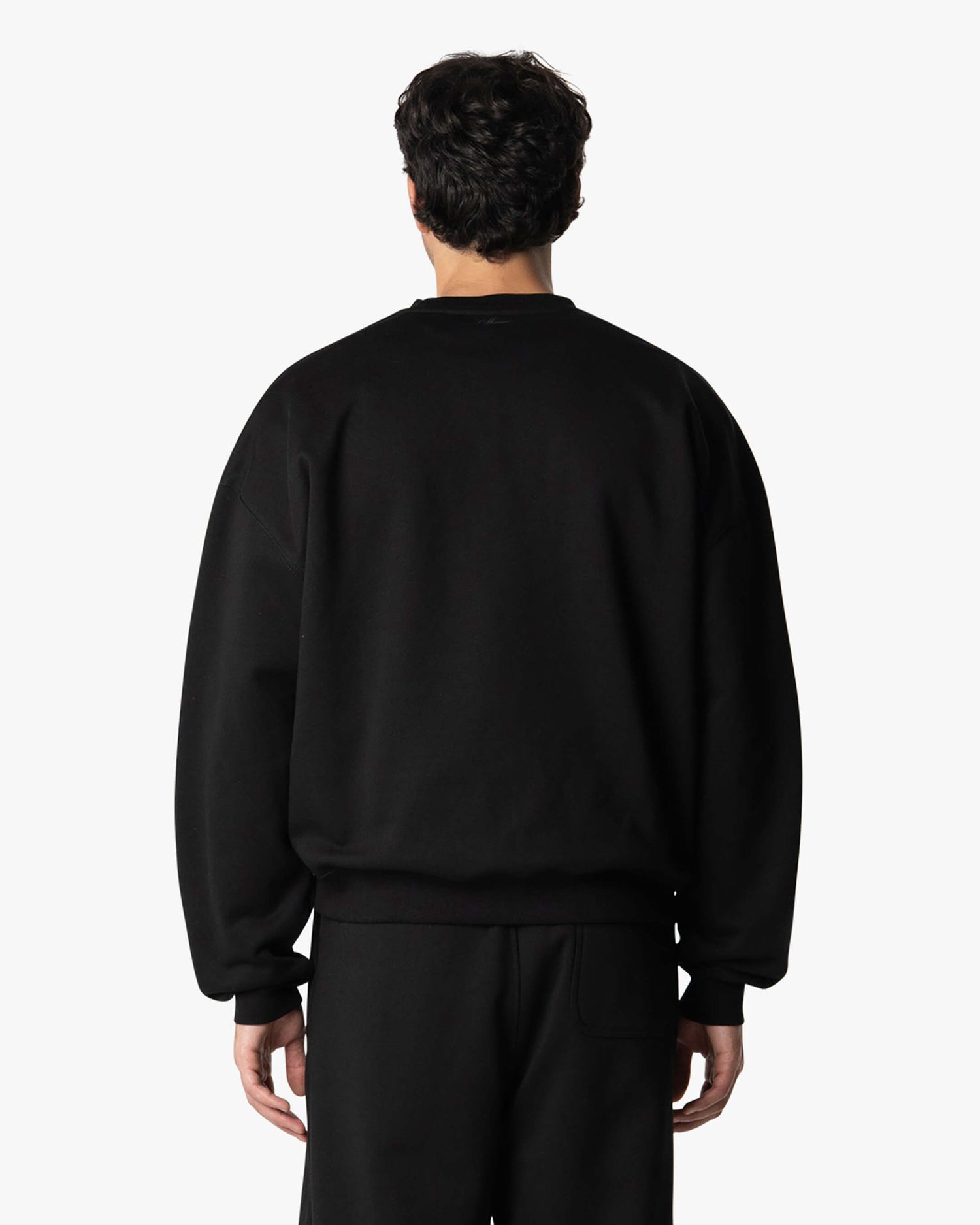 Oversized Blank Sweater | Black