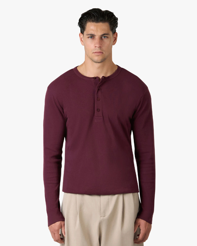 Henley Langarmshirt