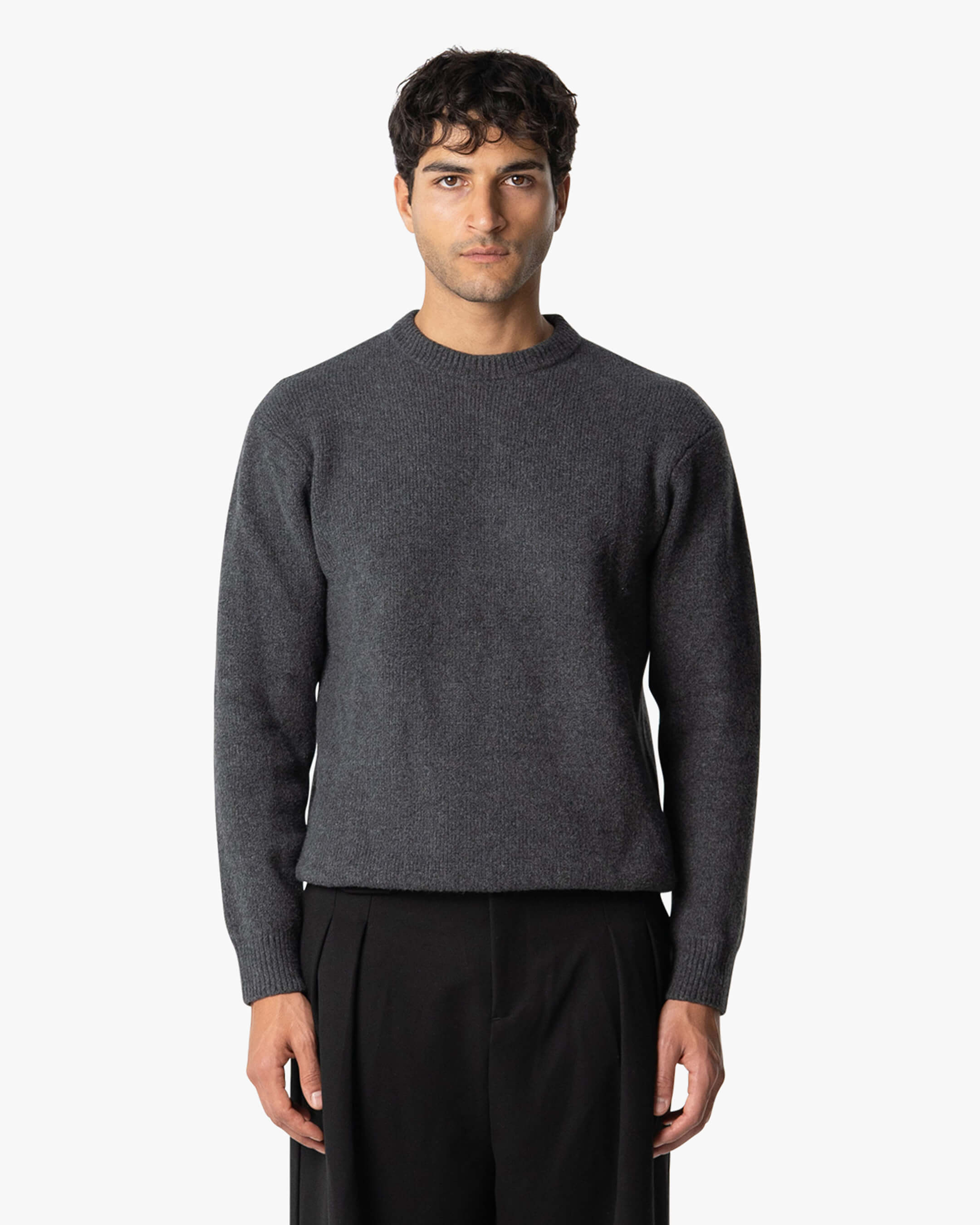 Nuvola Strickpullover aus Baumwolle mit Rundhalsausschnitt 