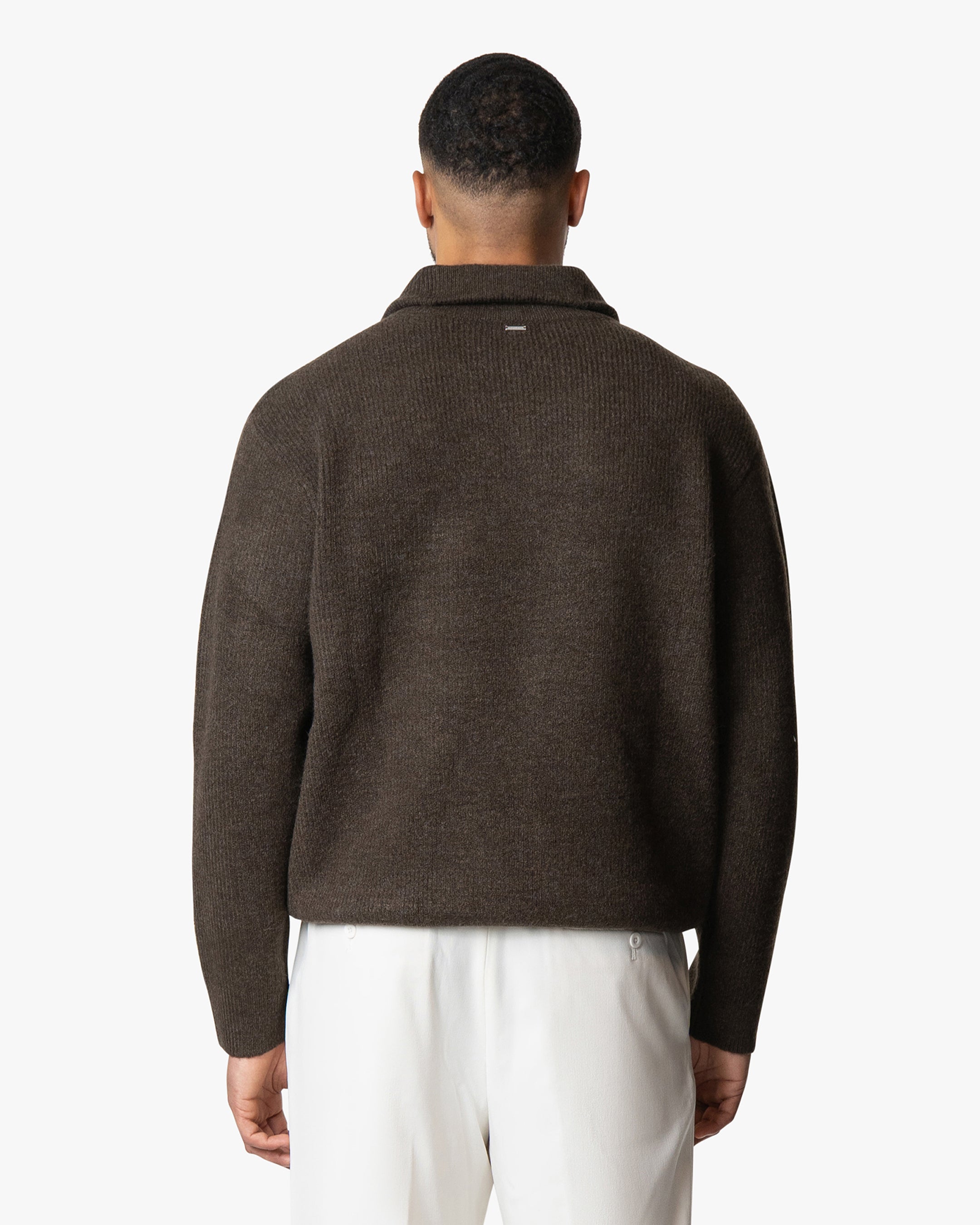 Sontuso Strickpullover mit halbem Reißverschluss