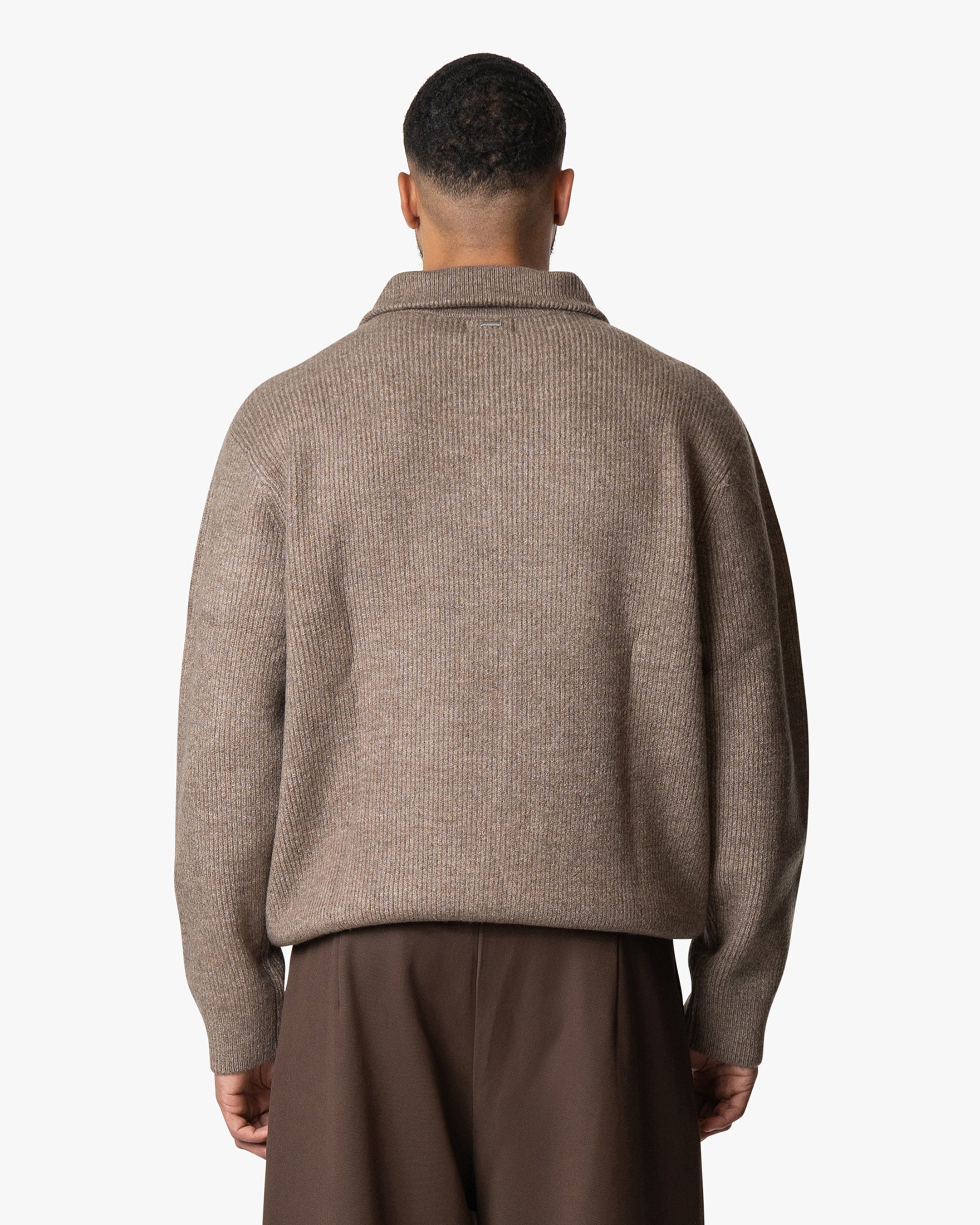 Sontuso Strickpullover mit halbem Reißverschluss