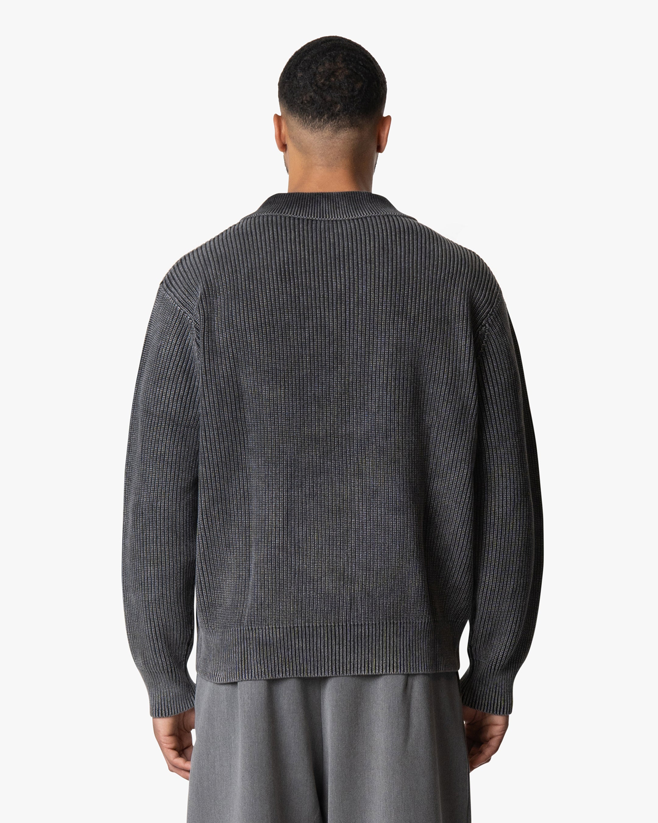 Orazio Baumwollstrickpullover mit halbem Reißverschluss 