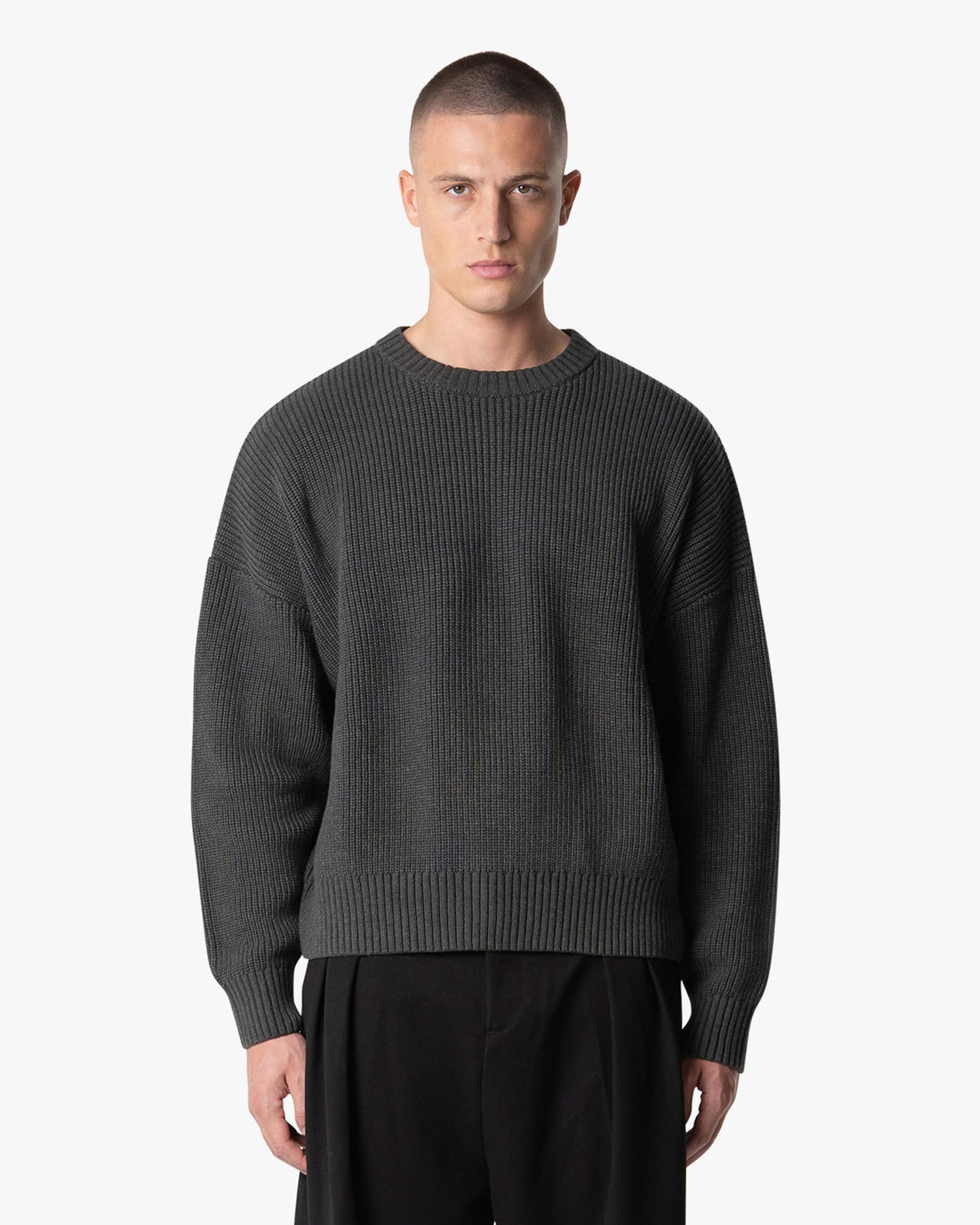 Emilian Übergroßer Baumwollpullover in Box-Schnitt