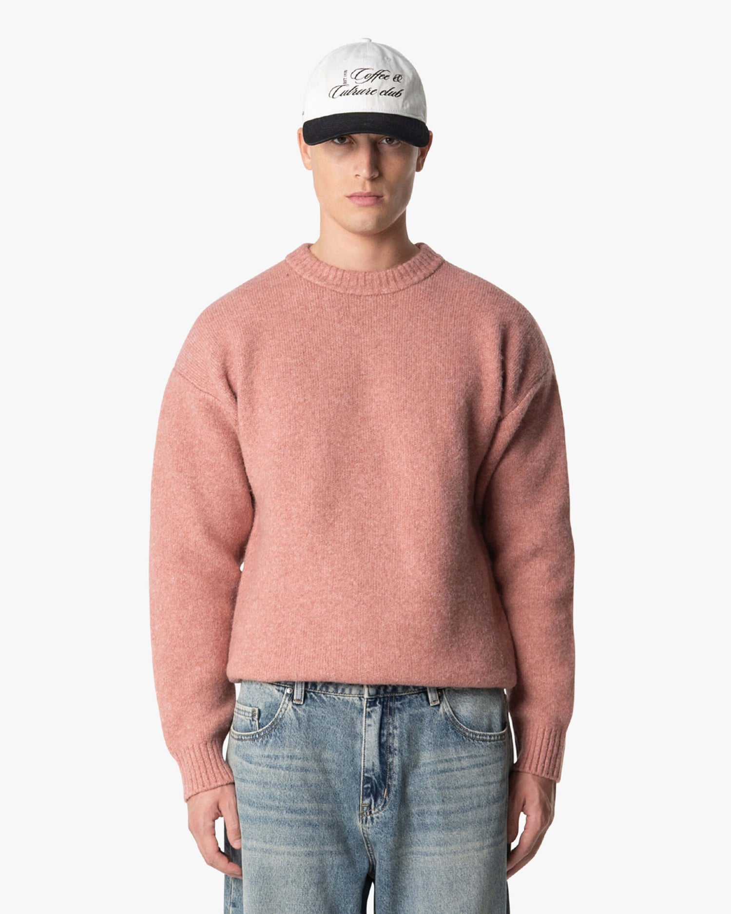 Brixton Pullover aus Wollmischung mit gebürsteter Oberfläche 