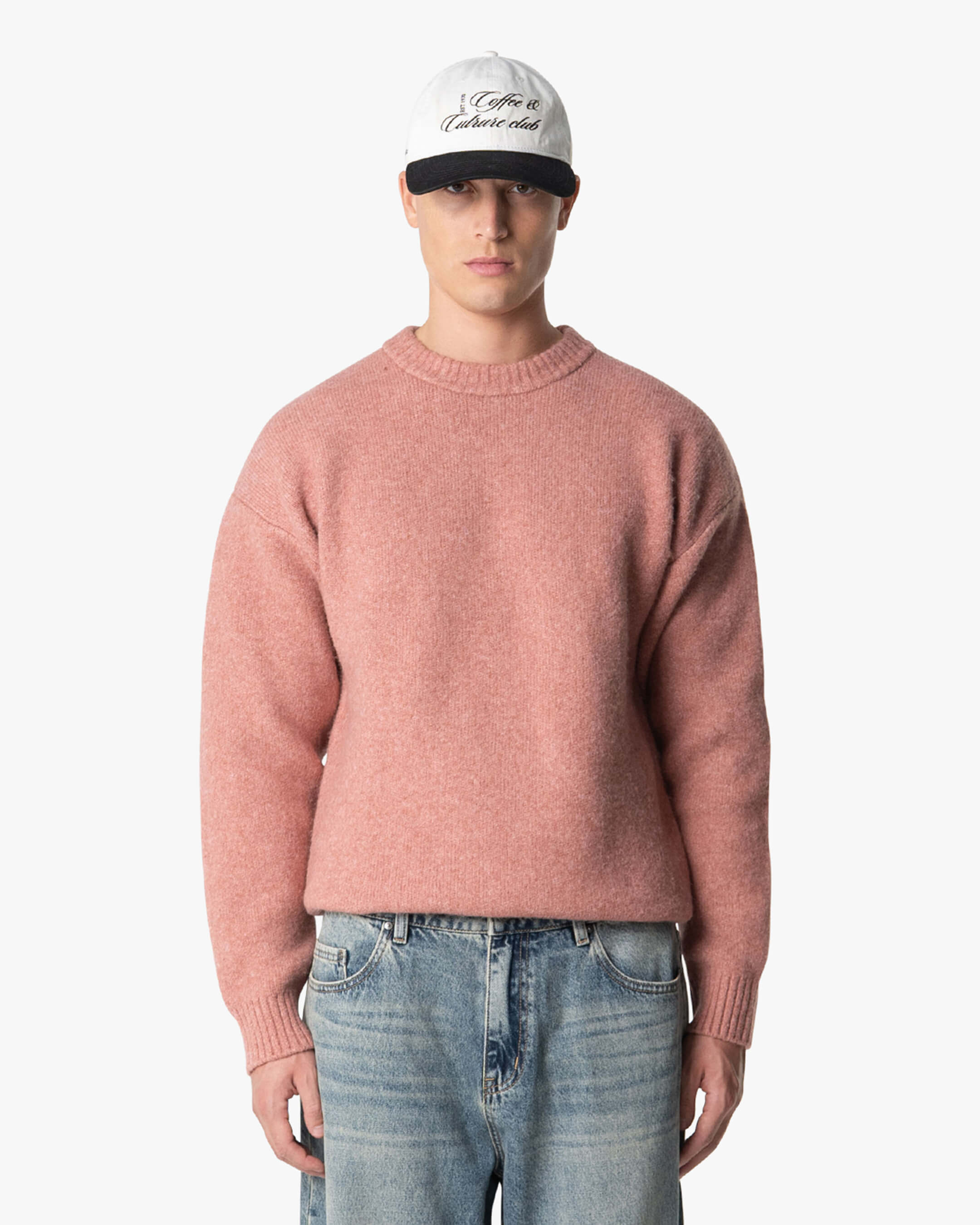 Brixton Pullover aus Wollmischung mit gebürsteter Oberfläche 