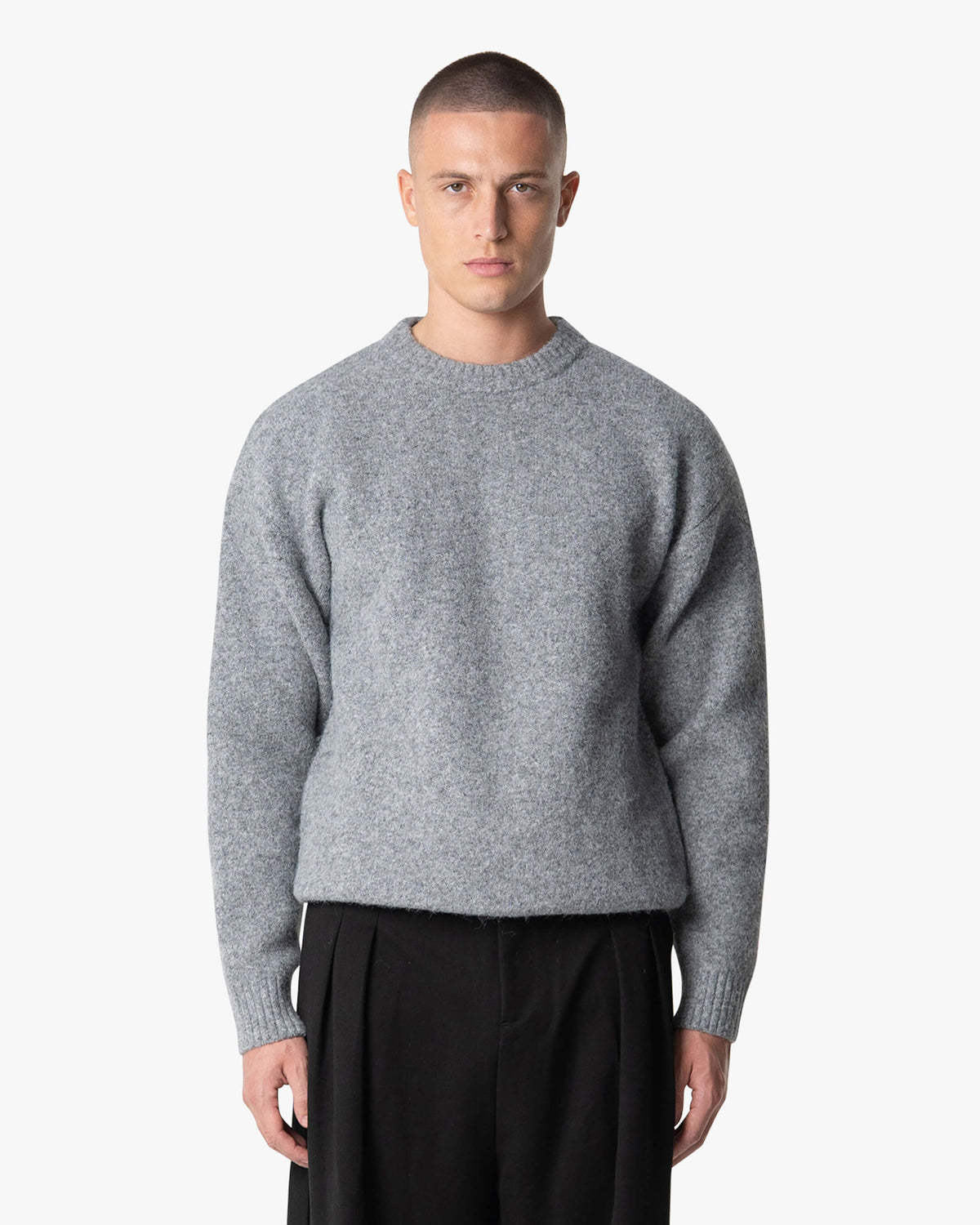 Brixton Pullover aus Wollmischung mit gebürsteter Oberfläche