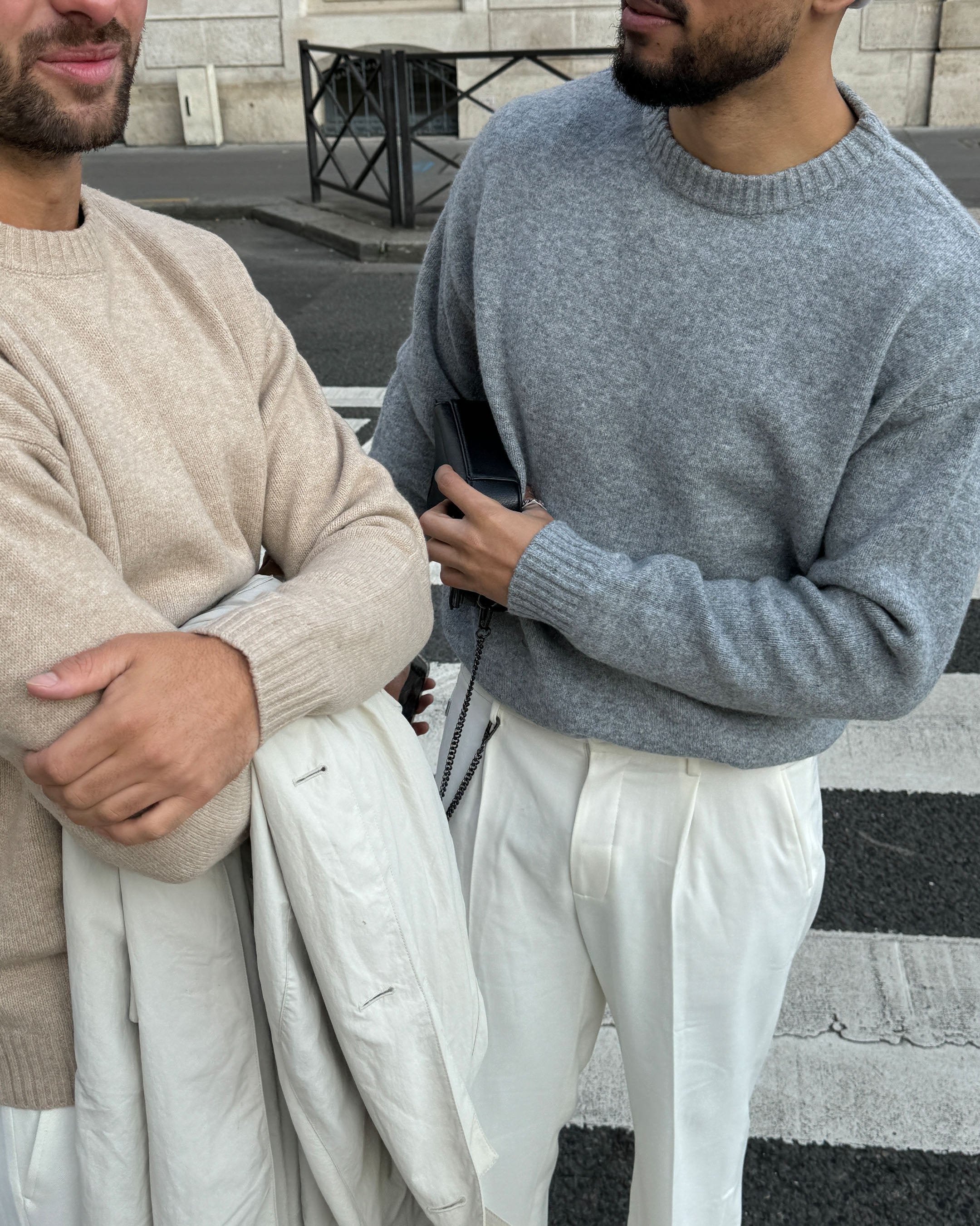 Brixton Pullover aus Wollmischung mit gebürsteter Oberfläche 