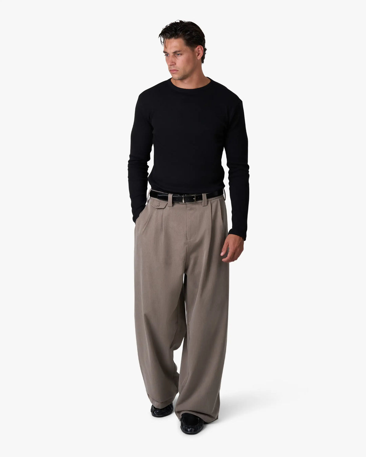 Geripptes Langarmshirt