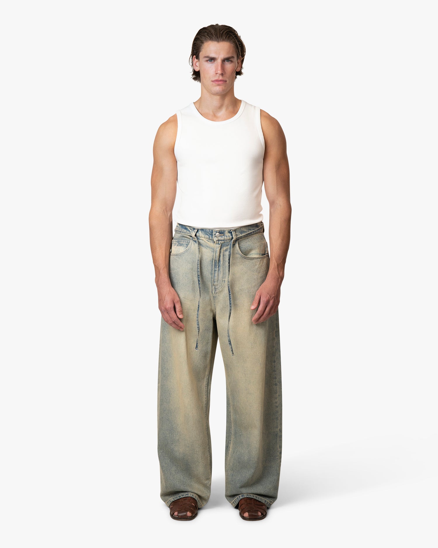 Blank Fitted Tank Top | White