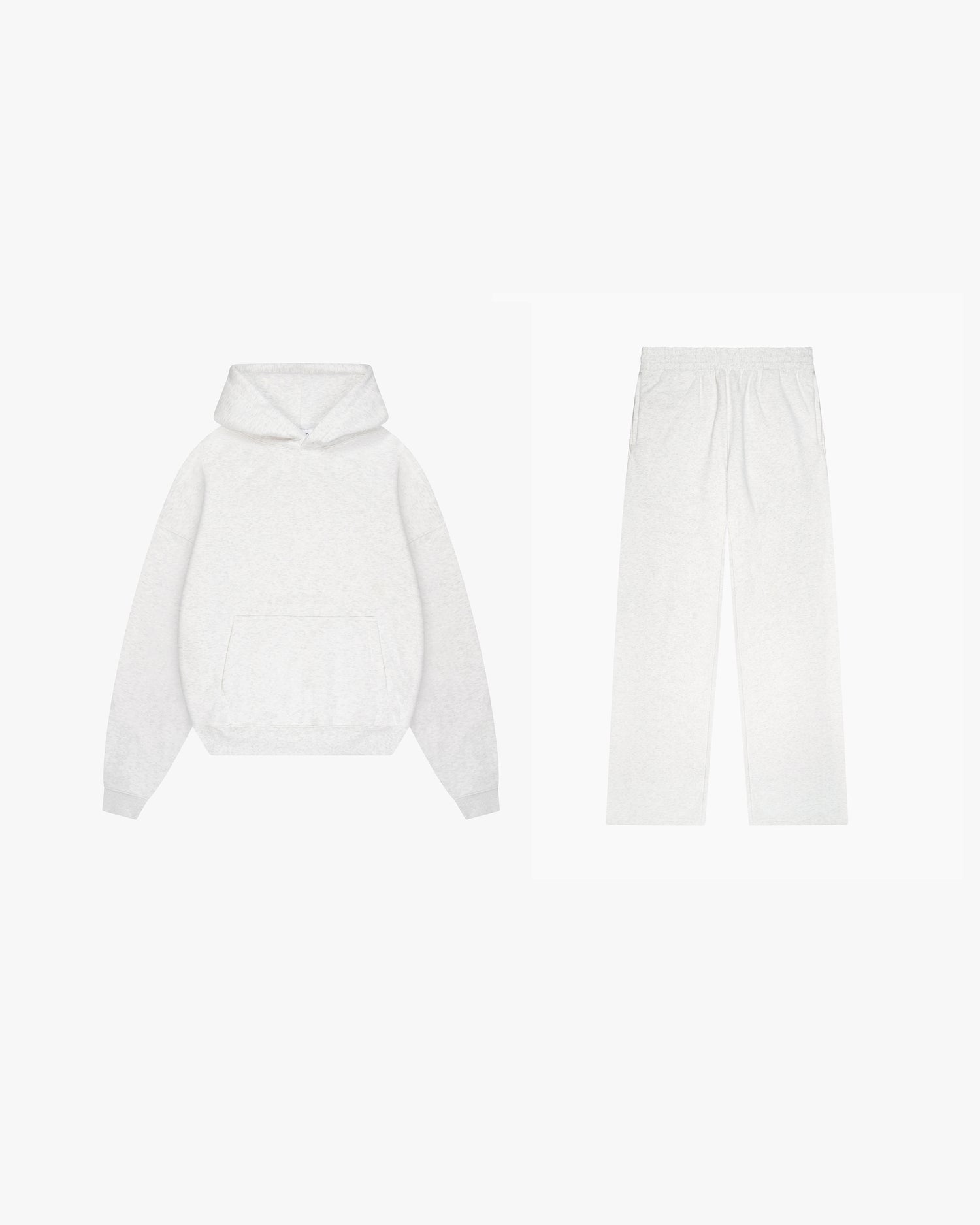 Blanks Set Hoodie | Light Grey Melee