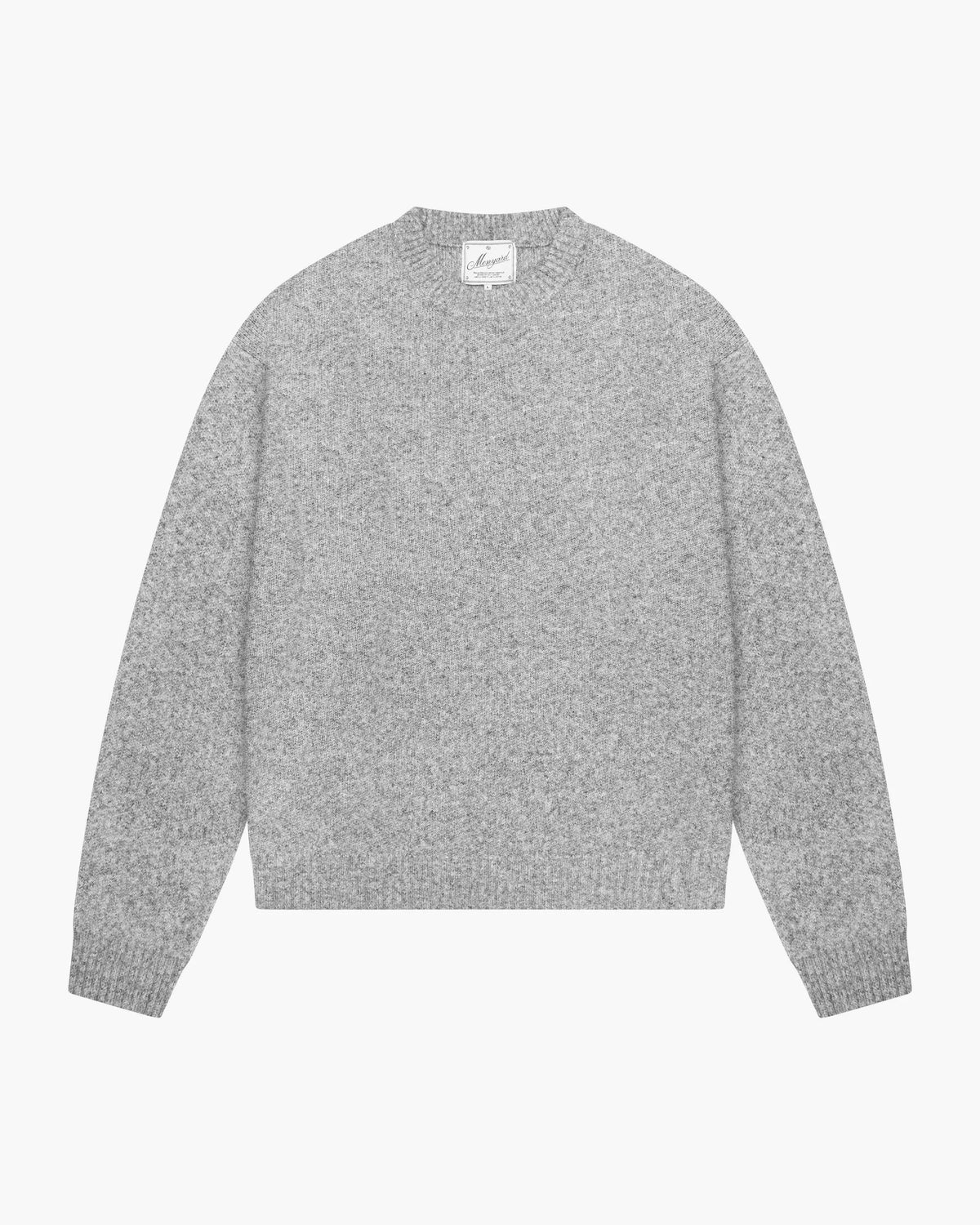Brixton Wool-Blend Brushed Sweater | Grey Melee flatlay