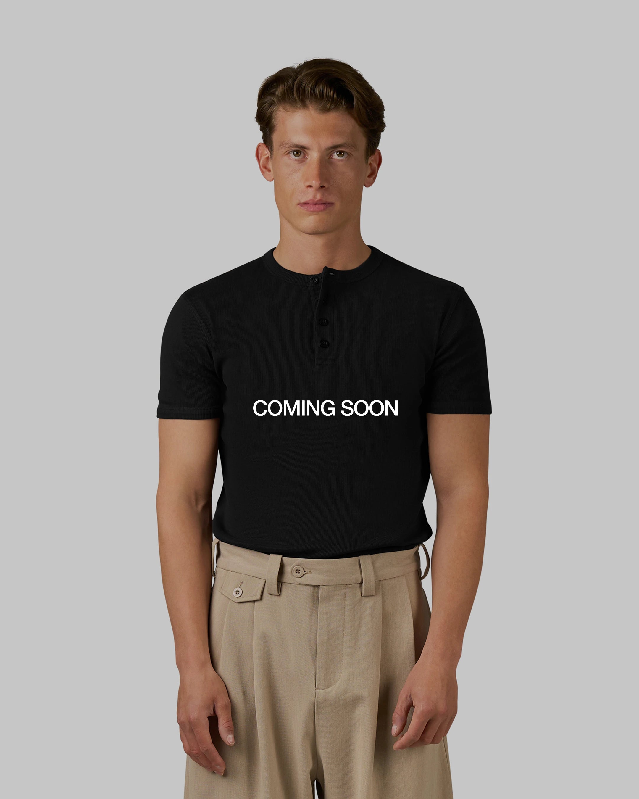 Mougins Geripptes Henley T-shirt