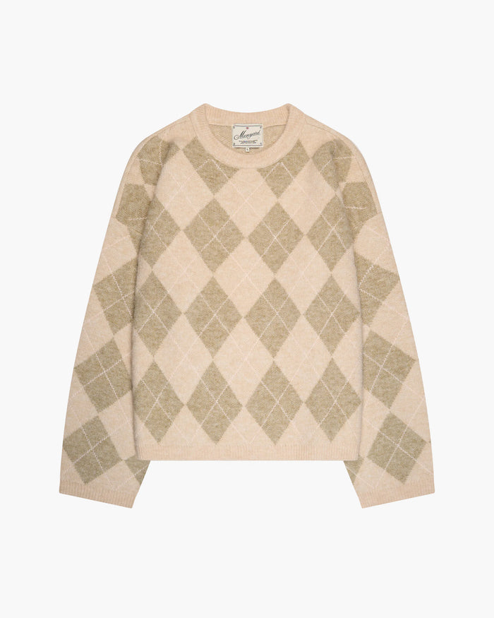 Diamond Sweater | Beige/Ecru