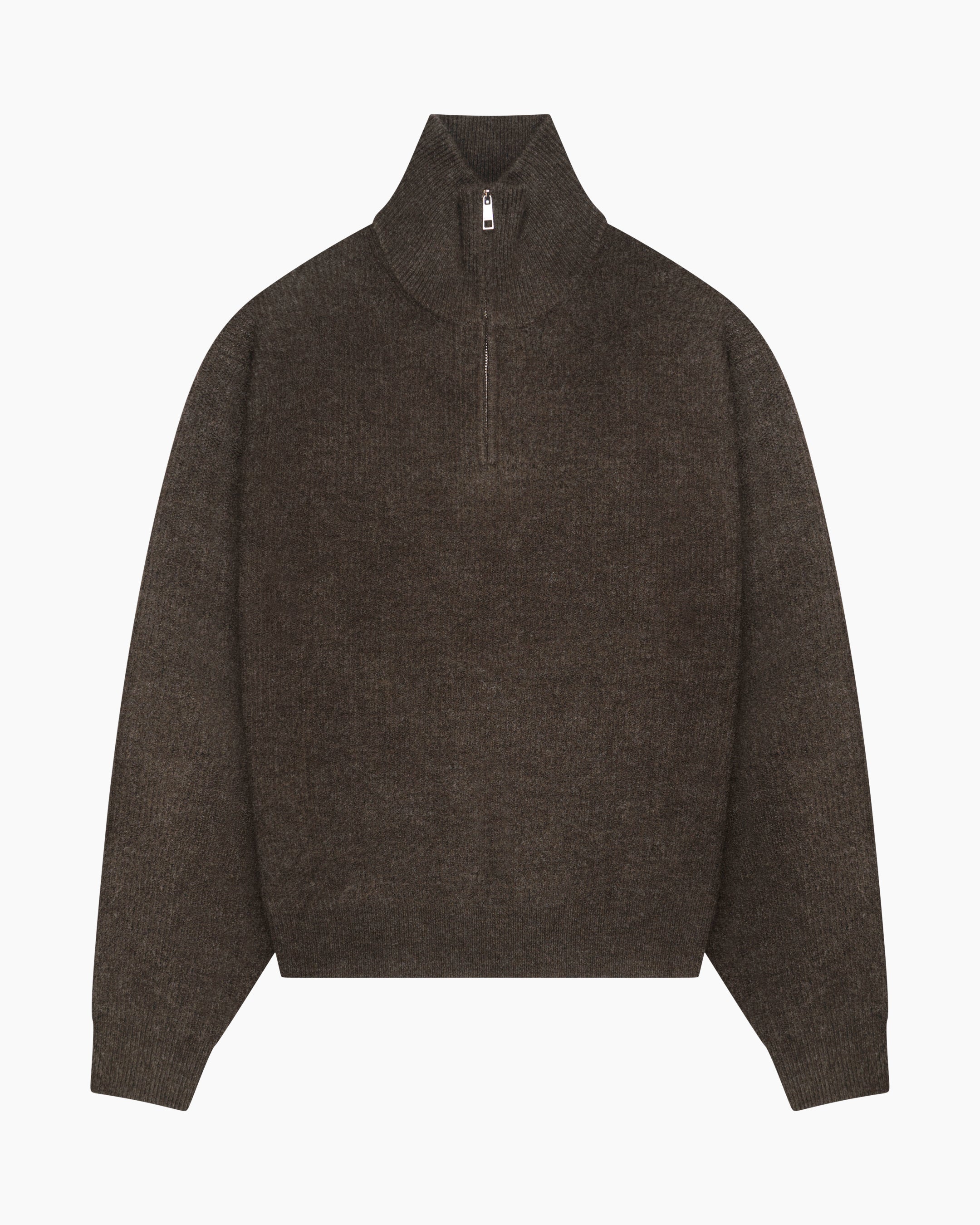 Sontuso Strickpullover mit halbem Reißverschluss