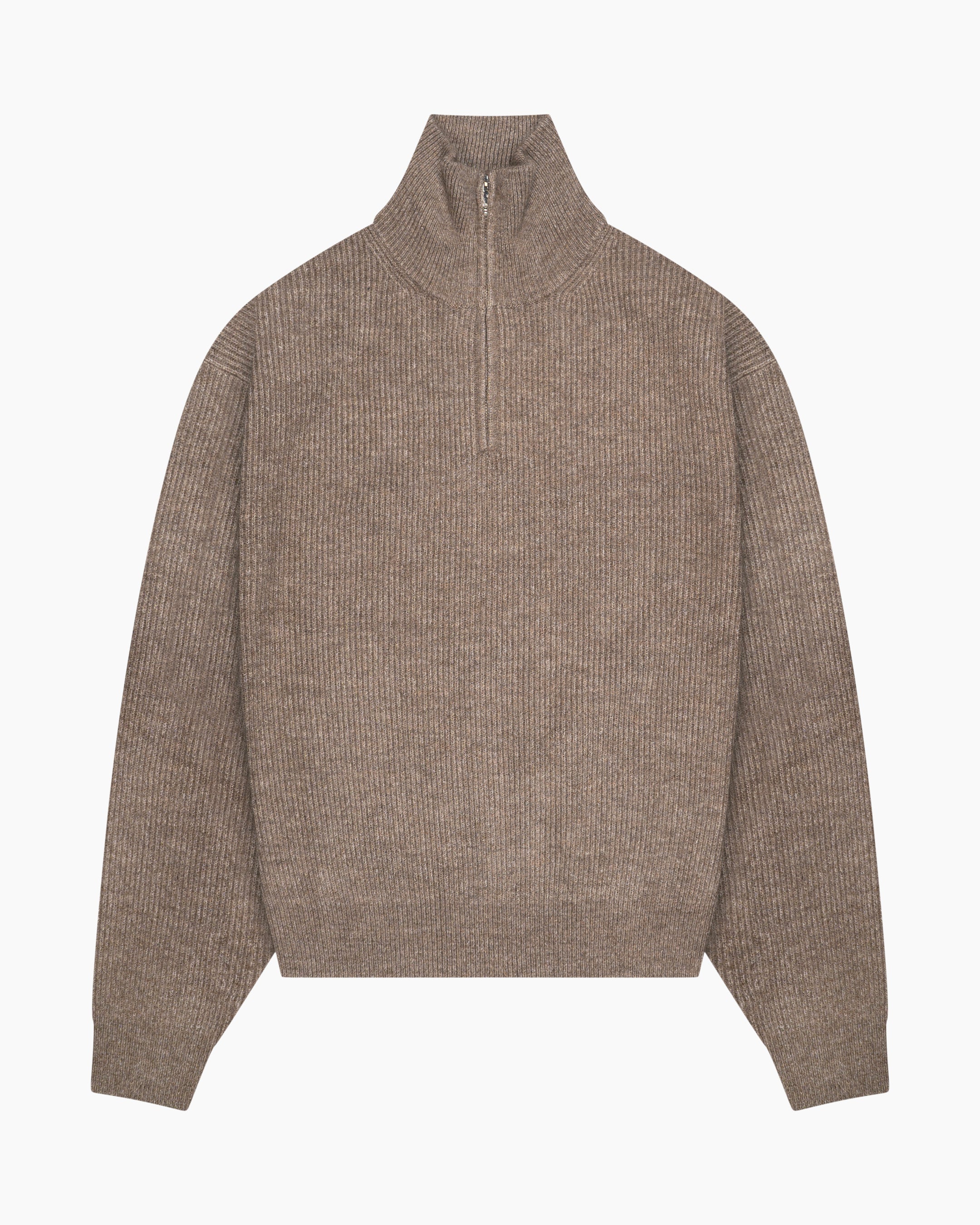Sontuso Strickpullover mit halbem Reißverschluss