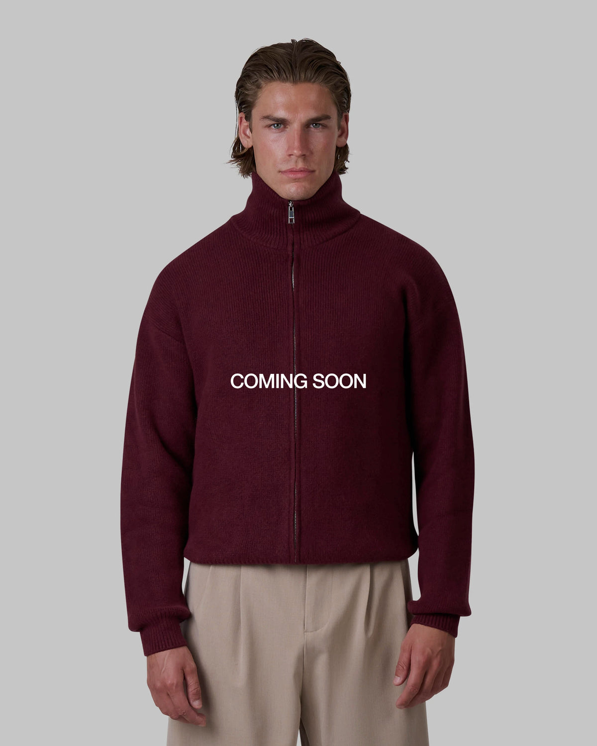 Ventura Baumwoll-Strickjacke mit Reißverschluss