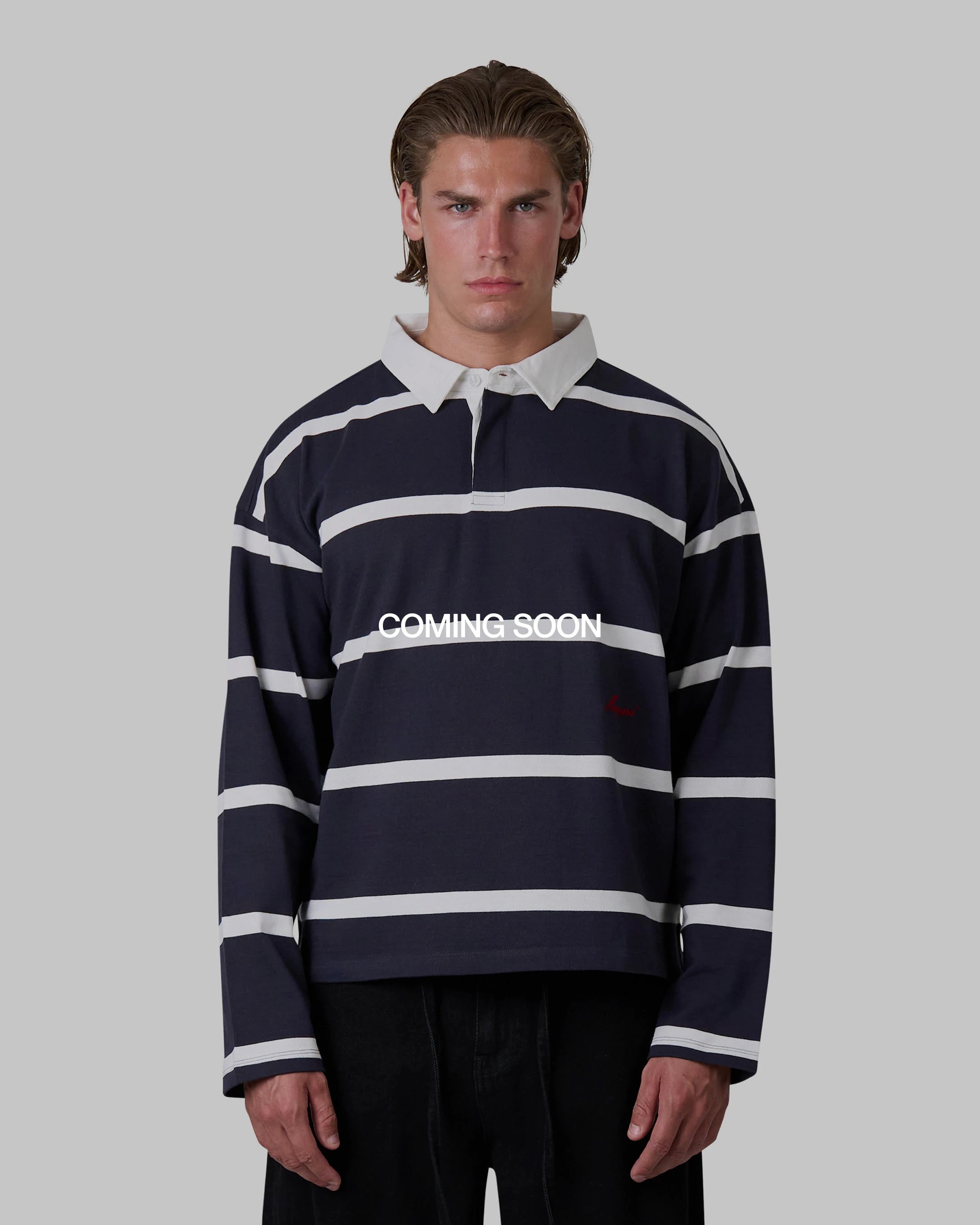 Broker Langarm-Poloshirt