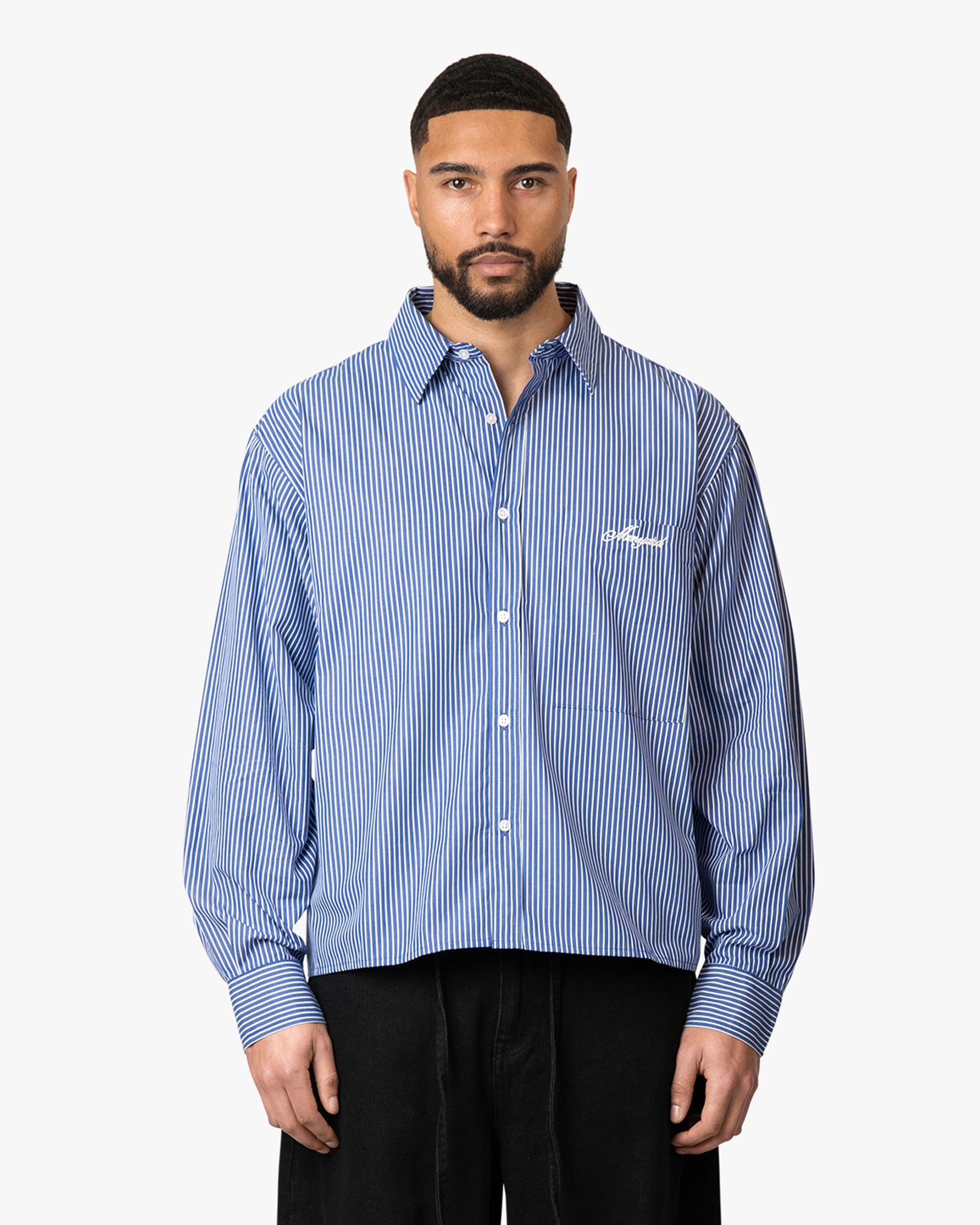 Luberon Shirt | Mid Blue/White