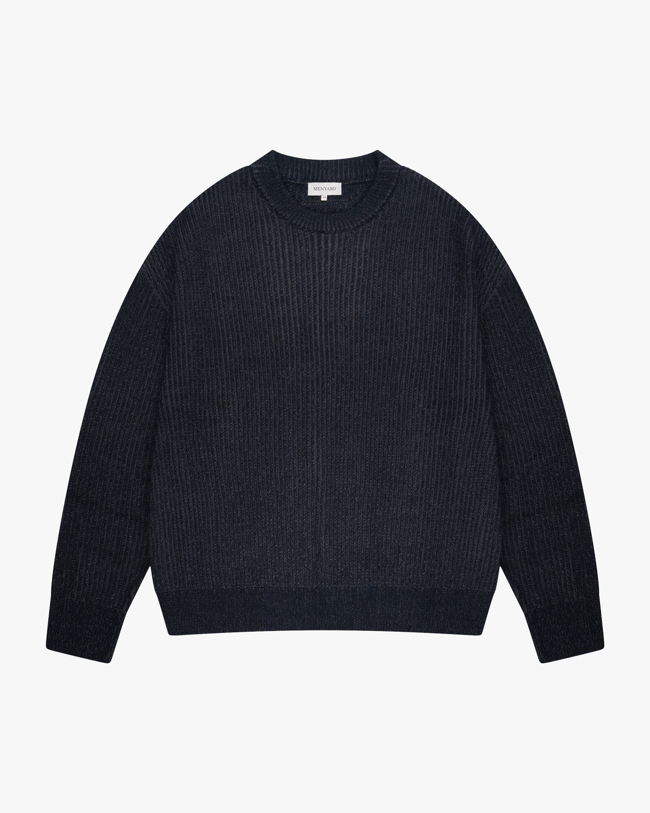Lima Strickpullover aus Baumwolle - Marineblau/Grau 