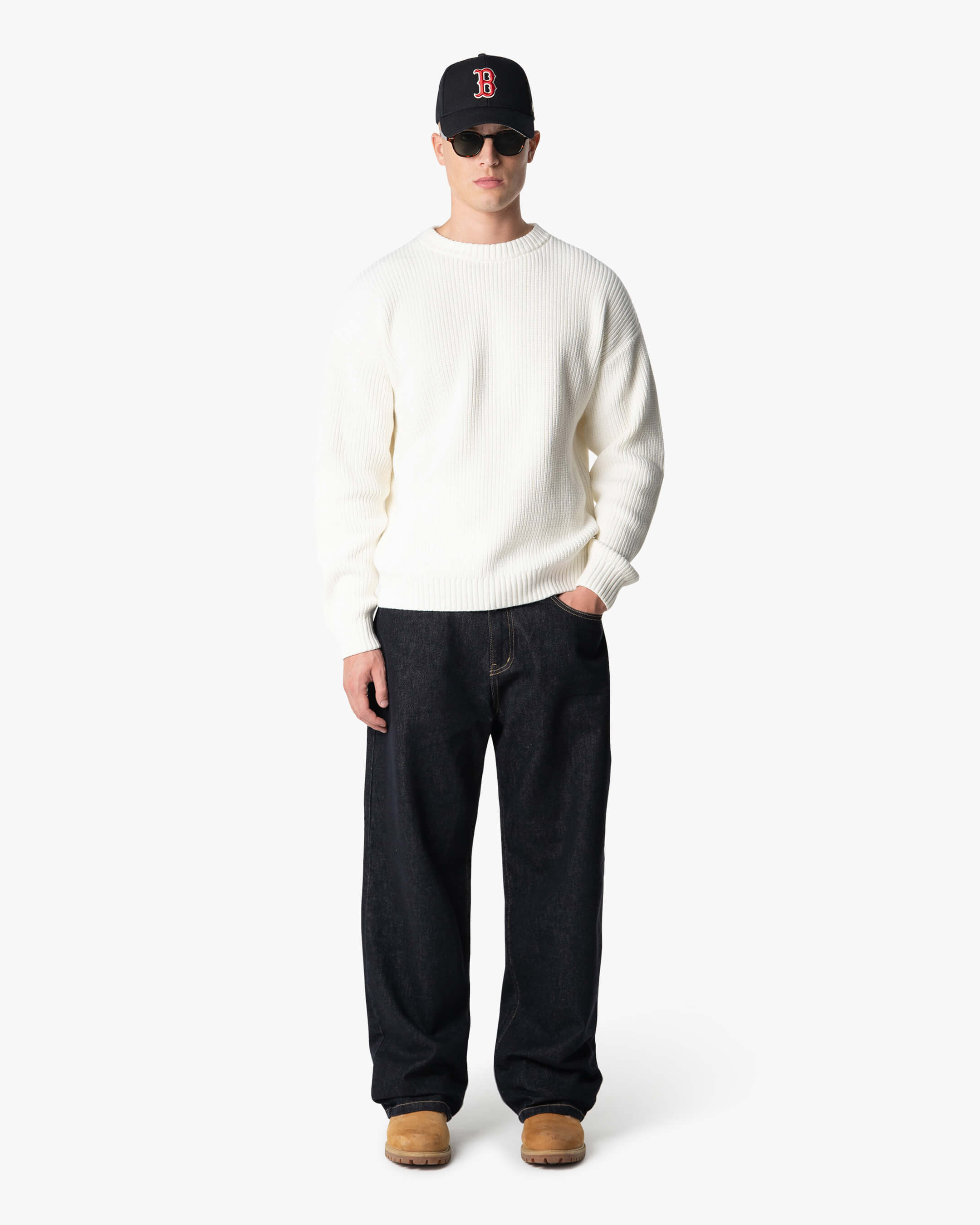 Naval Strickpullover aus Baumwolle