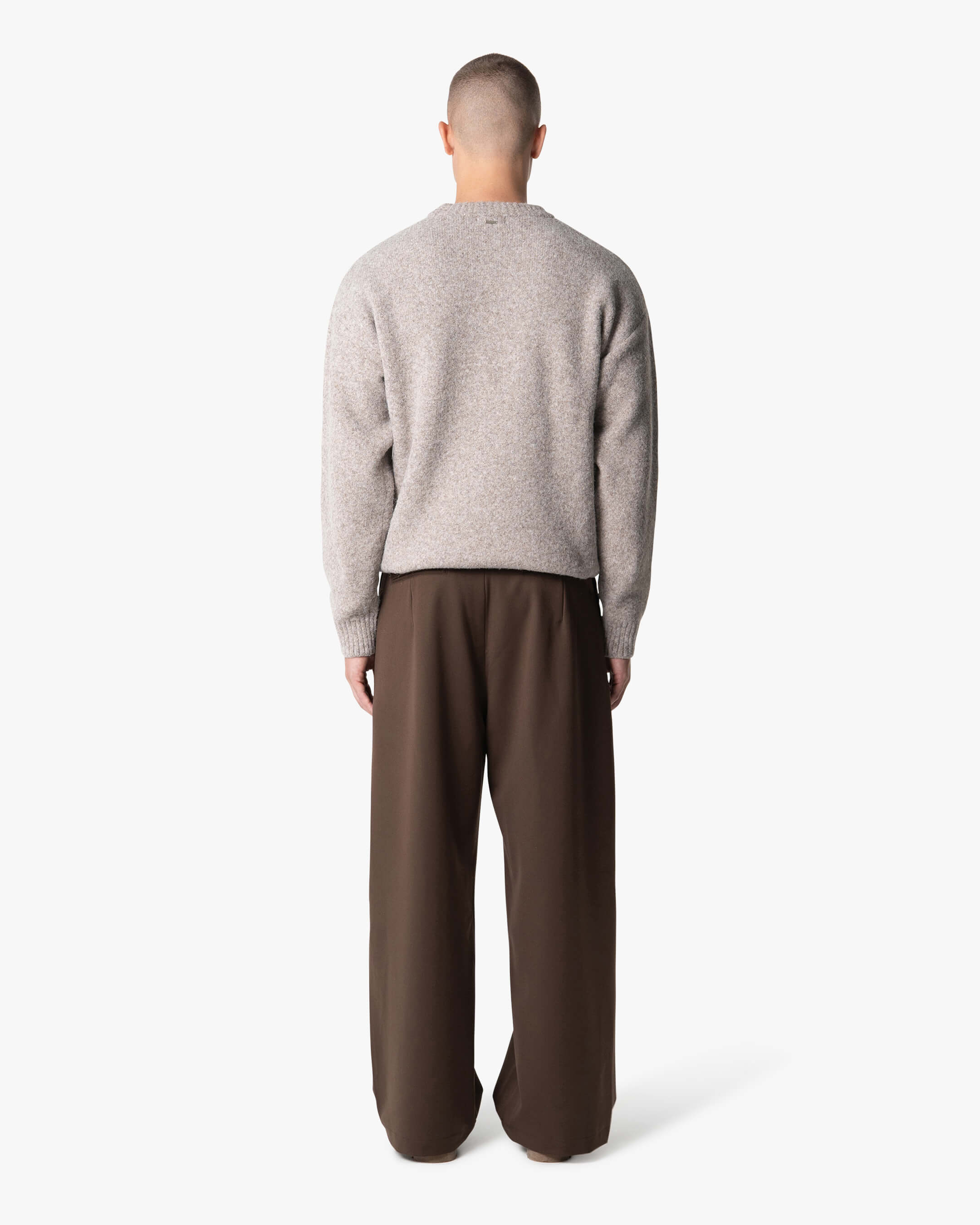 Brixton Pullover aus Wollmischung mit gebürsteter Oberfläche