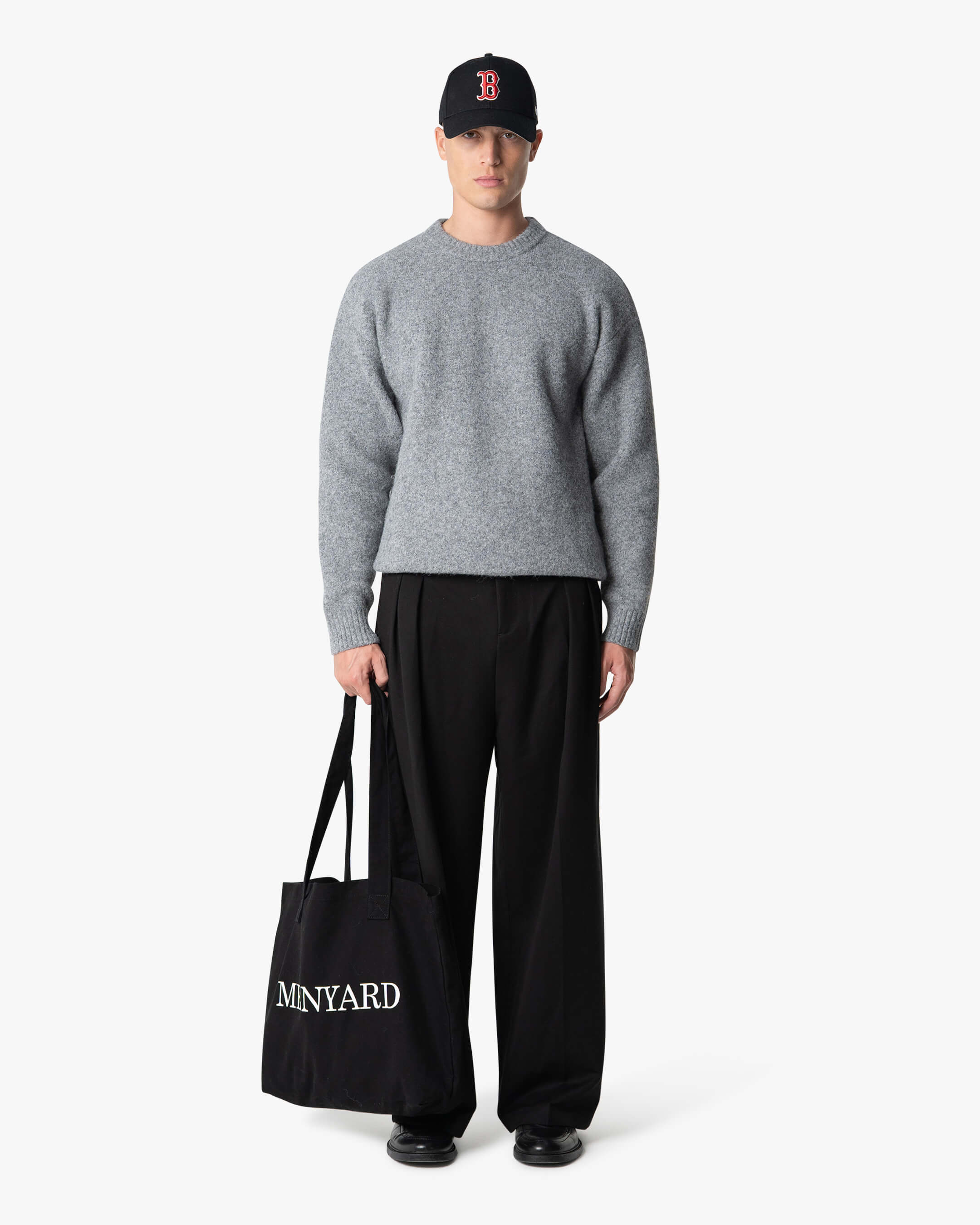Brixton Pullover aus Wollmischung mit gebürsteter Oberfläche 