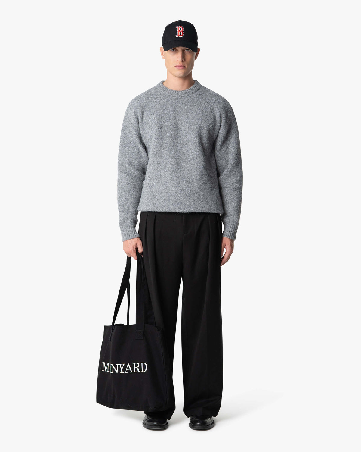 Brixton Pullover aus Wollmischung mit gebürsteter Oberfläche